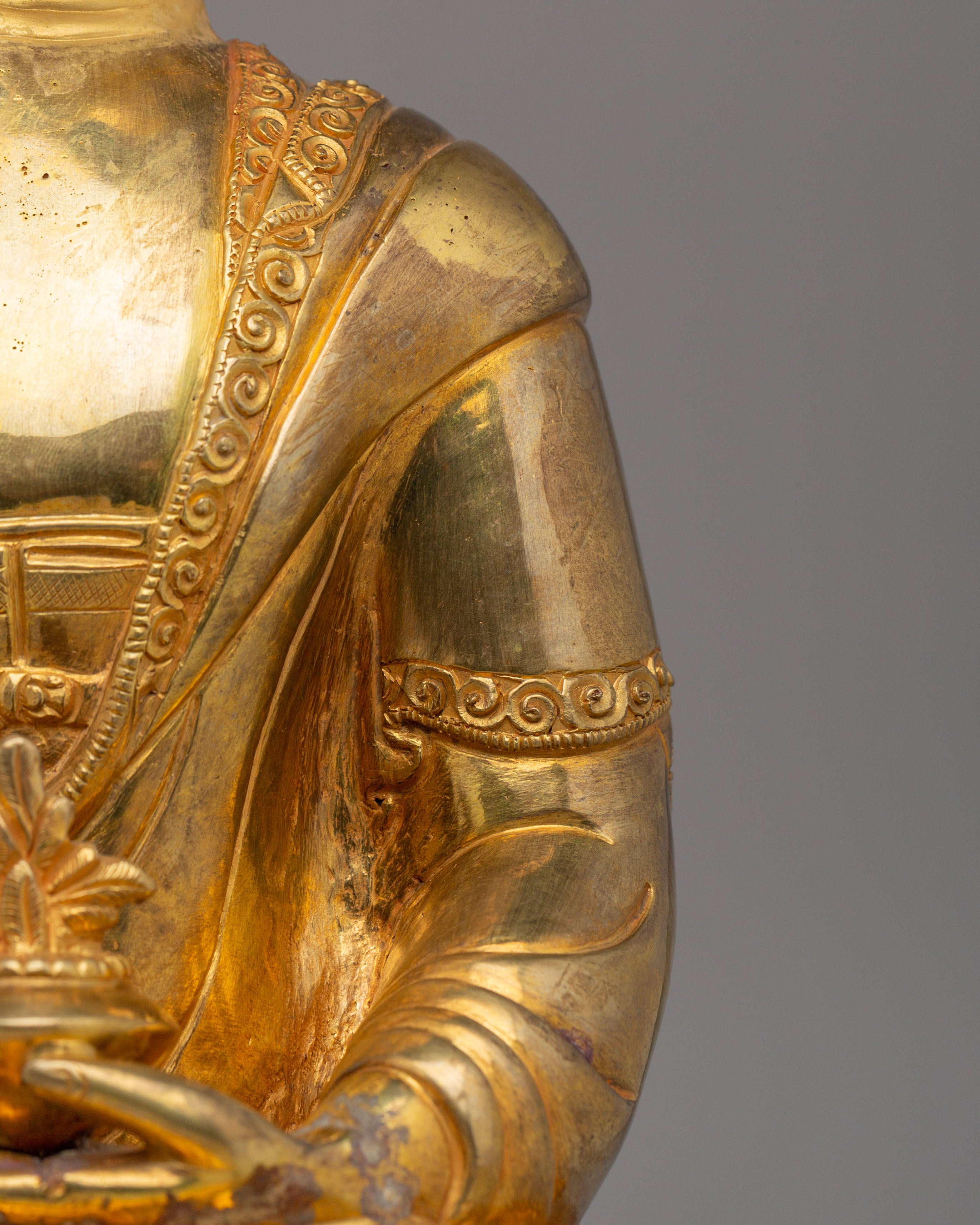 Spiritual Handcrafted Medicine Buddha Statue | Tibetan Healing Deity Figurine