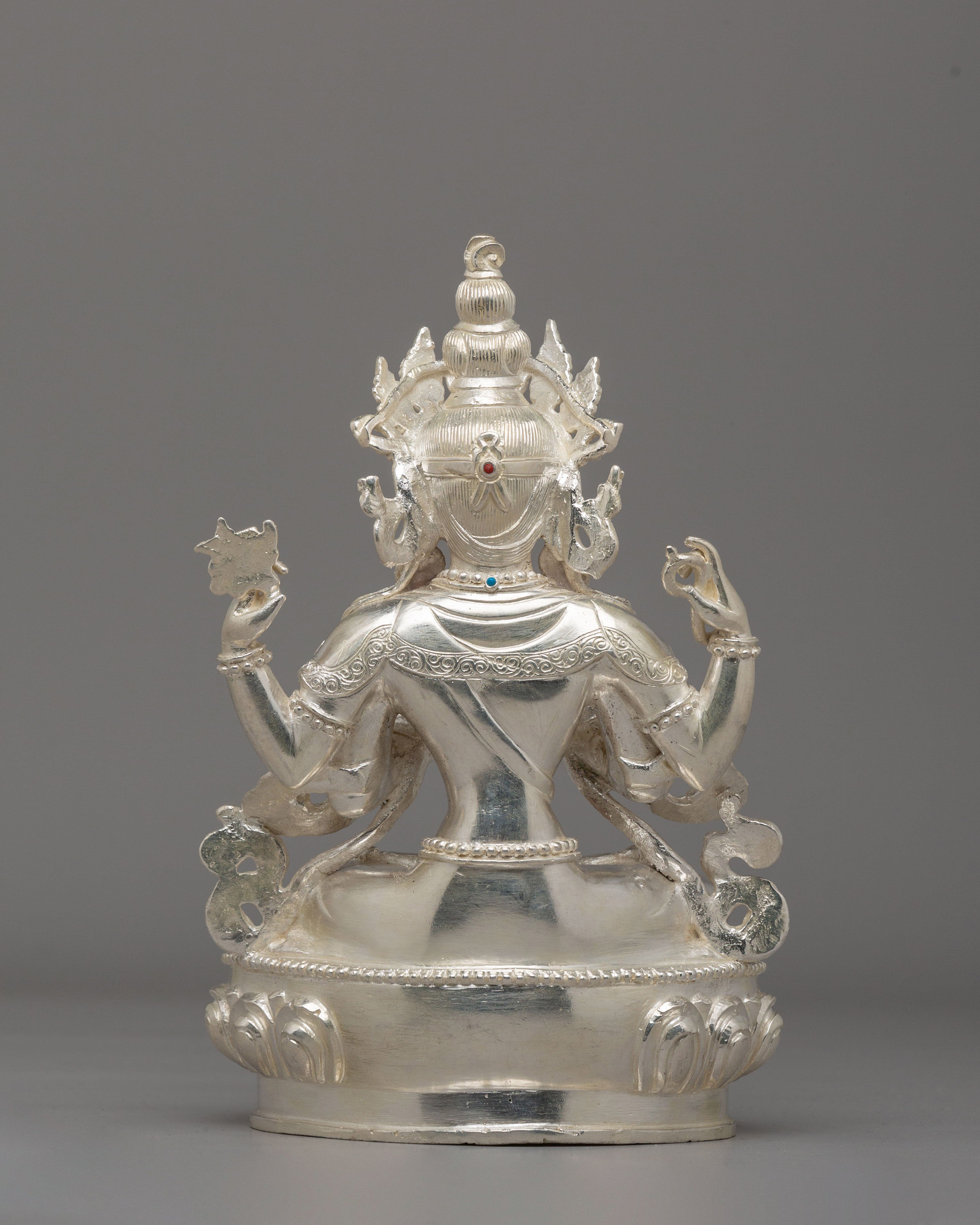 Sacred Himalayan Chenrezig Bodhisattva Statue | Symbol of Compassion