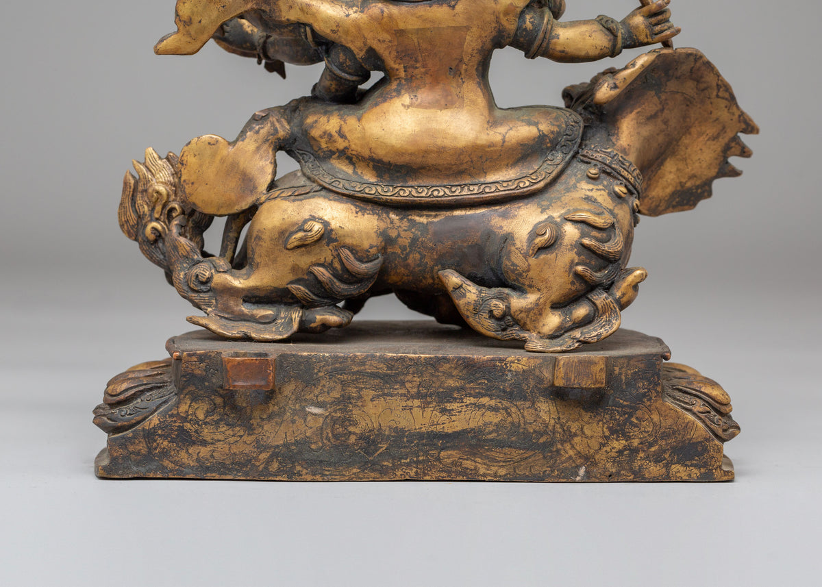 Tibetan Buddhist Pehar Gyalpo Statue | The Guardian Deity of Tibetan Buddhism