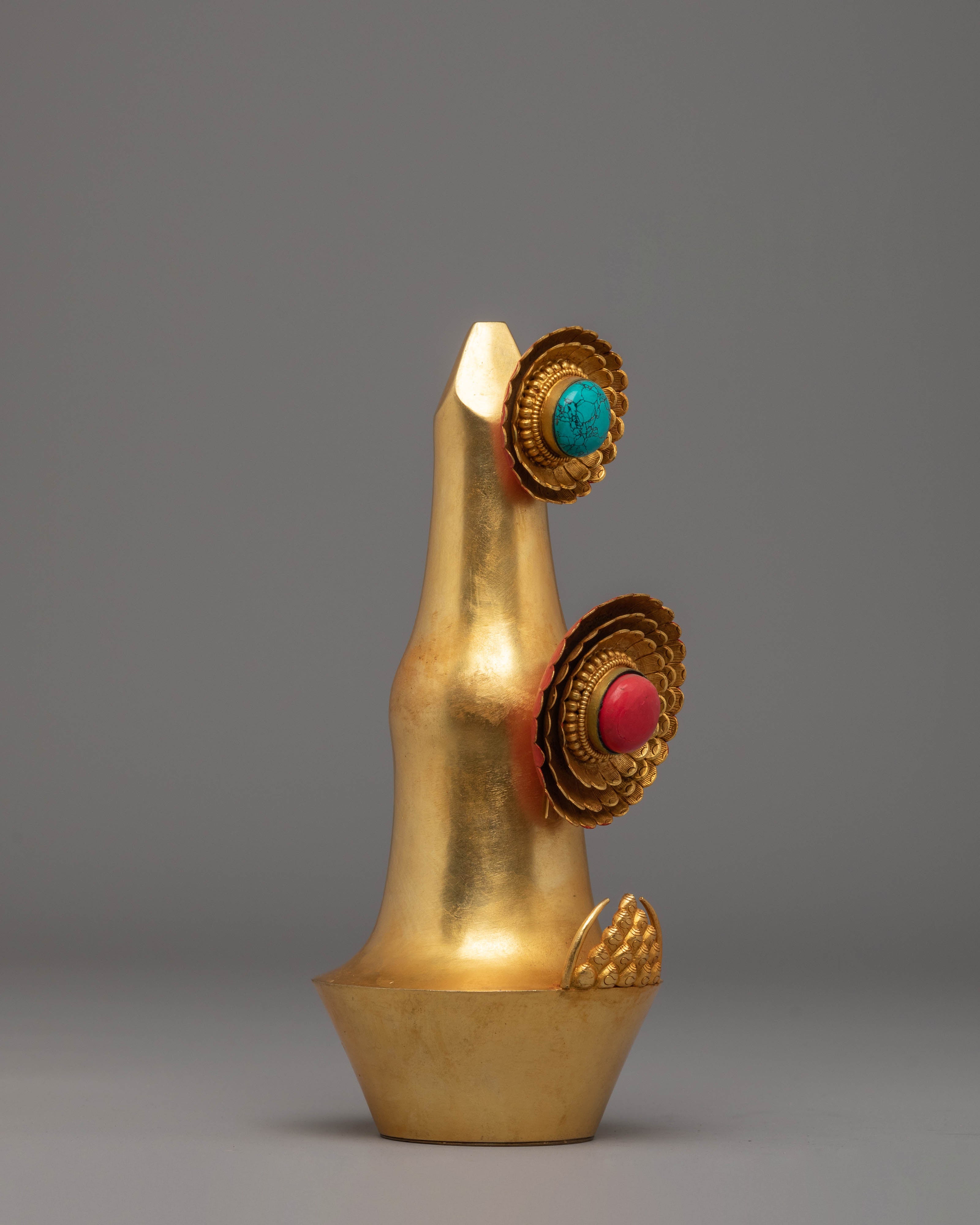 Spiritual Tibetan Torma Set | Sacred Buddhist Offering with Floral Ornament