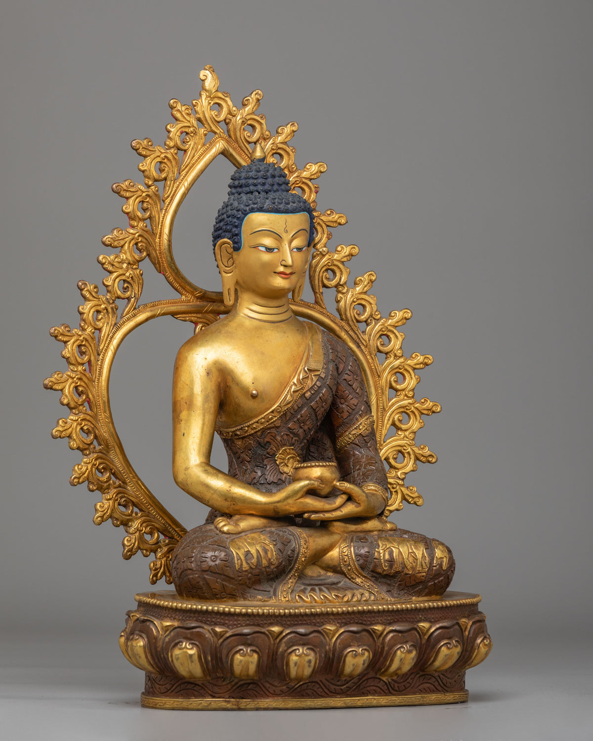 Handcrafted Amitabha Buddha Sculpture | Tibetan Deity Artwork