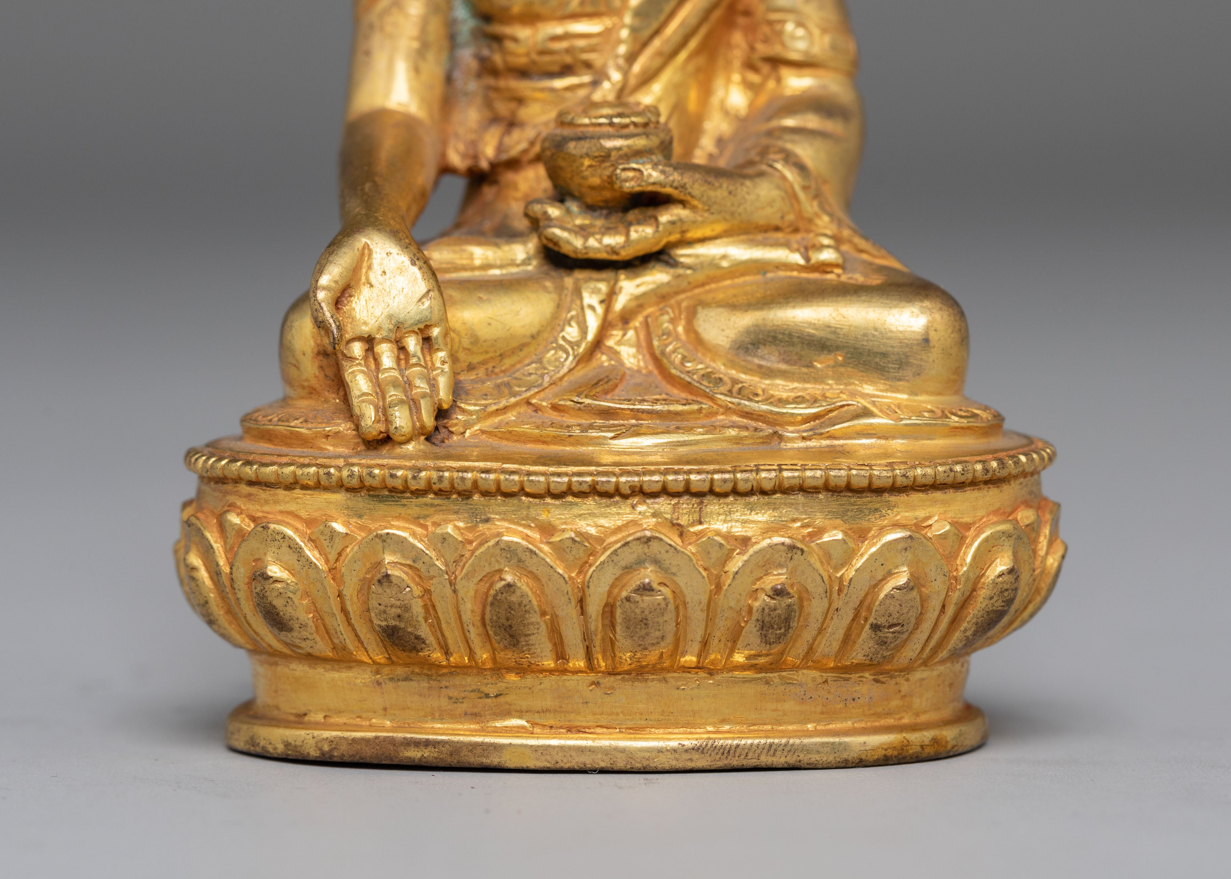Copper Statue of Ratnasabhava | Enlightenment Deity