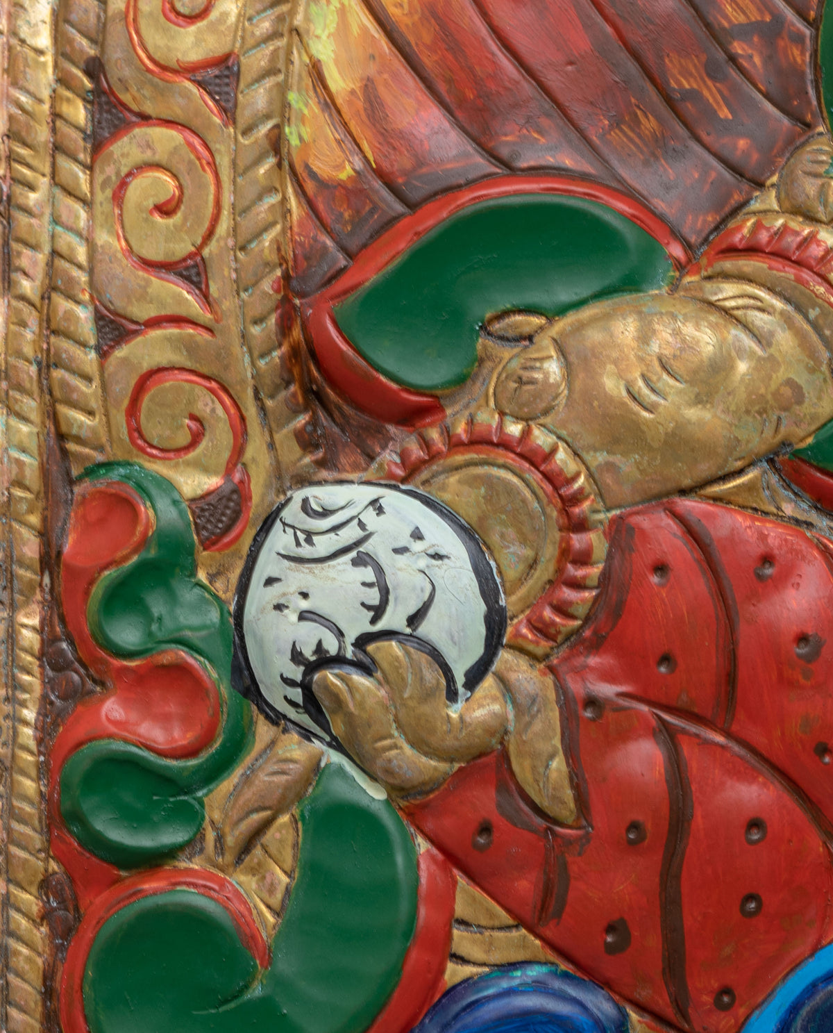 Traditional Dzambhala Wall Hanging | Sacred Artwork for Spiritual Home Decor