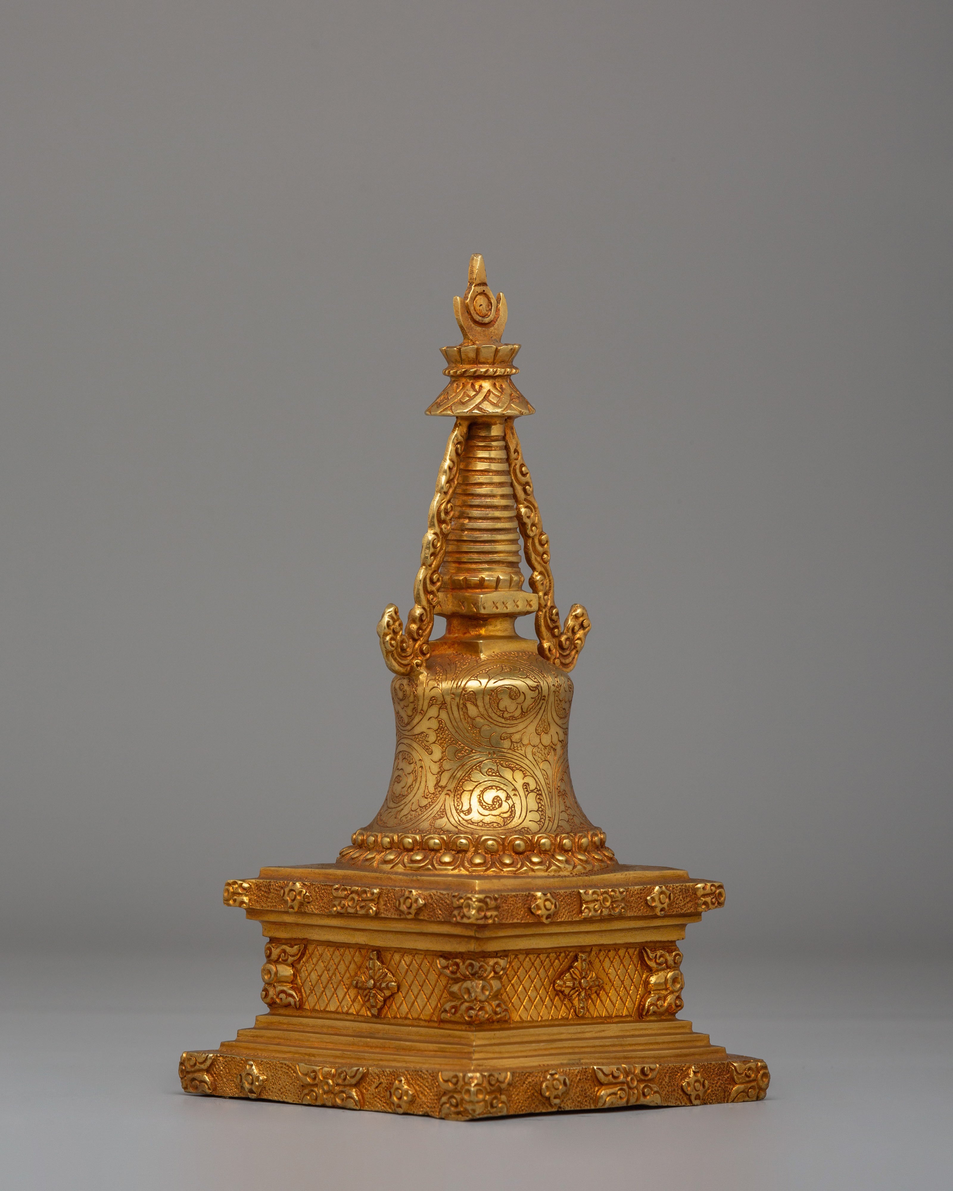 Handcrafted Sacred Tibetan Stupa | Parinirvana Stupa