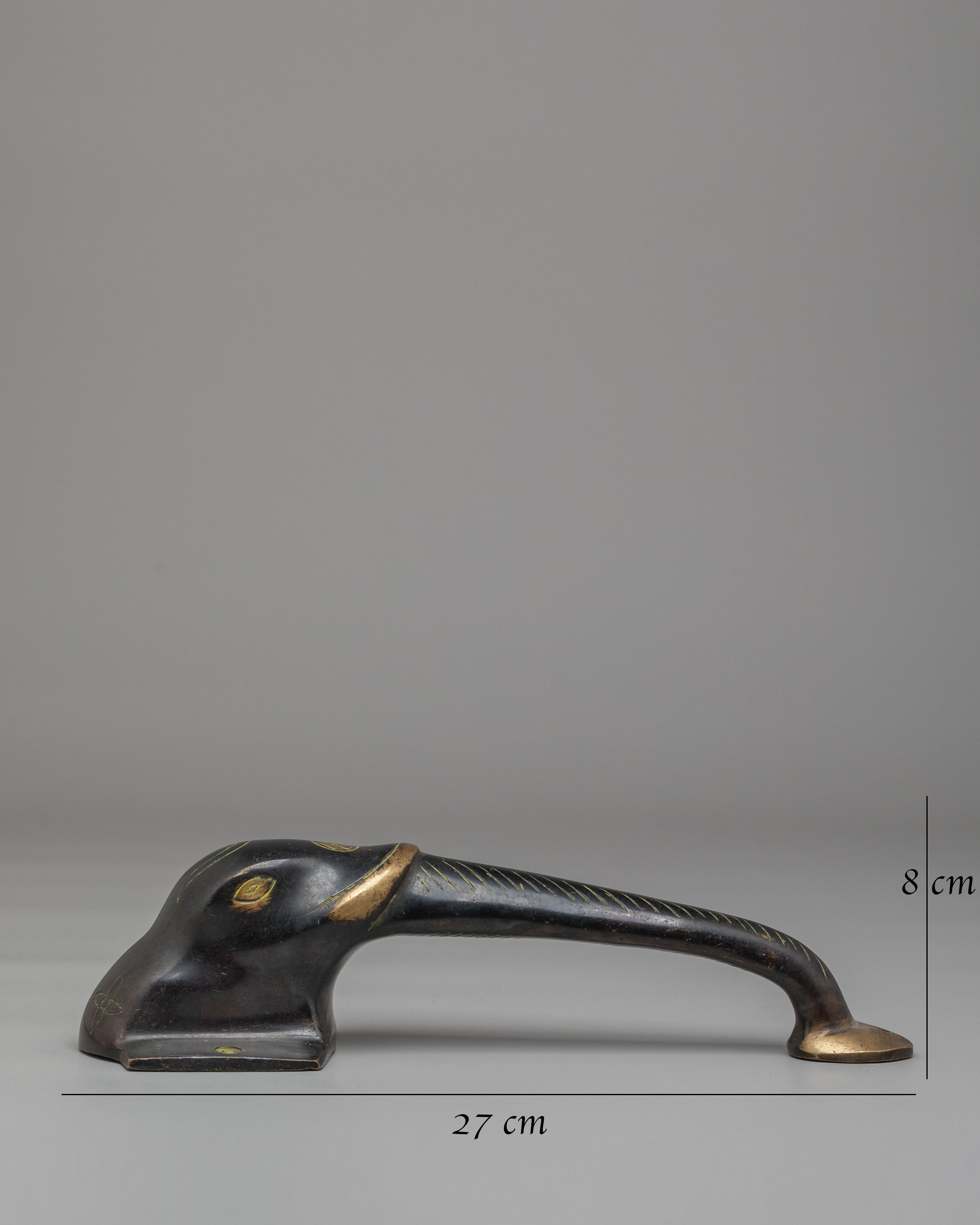 Unique Elephant-Themed Door Handle | Handcrafted Brass Decorative Door Hardware