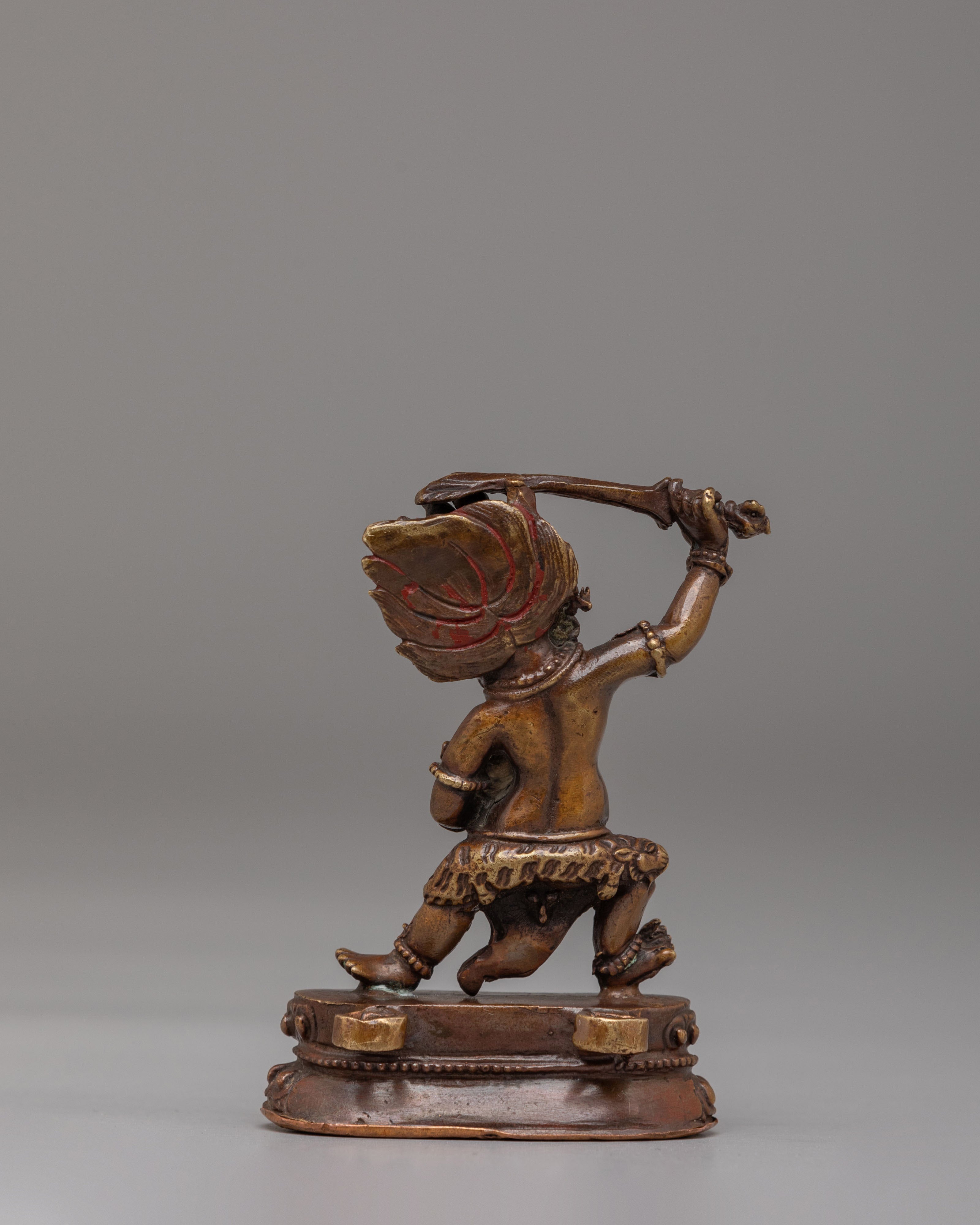 Machinemade Ritual Black Manjushri Statue | A Symbol of Enlightenment