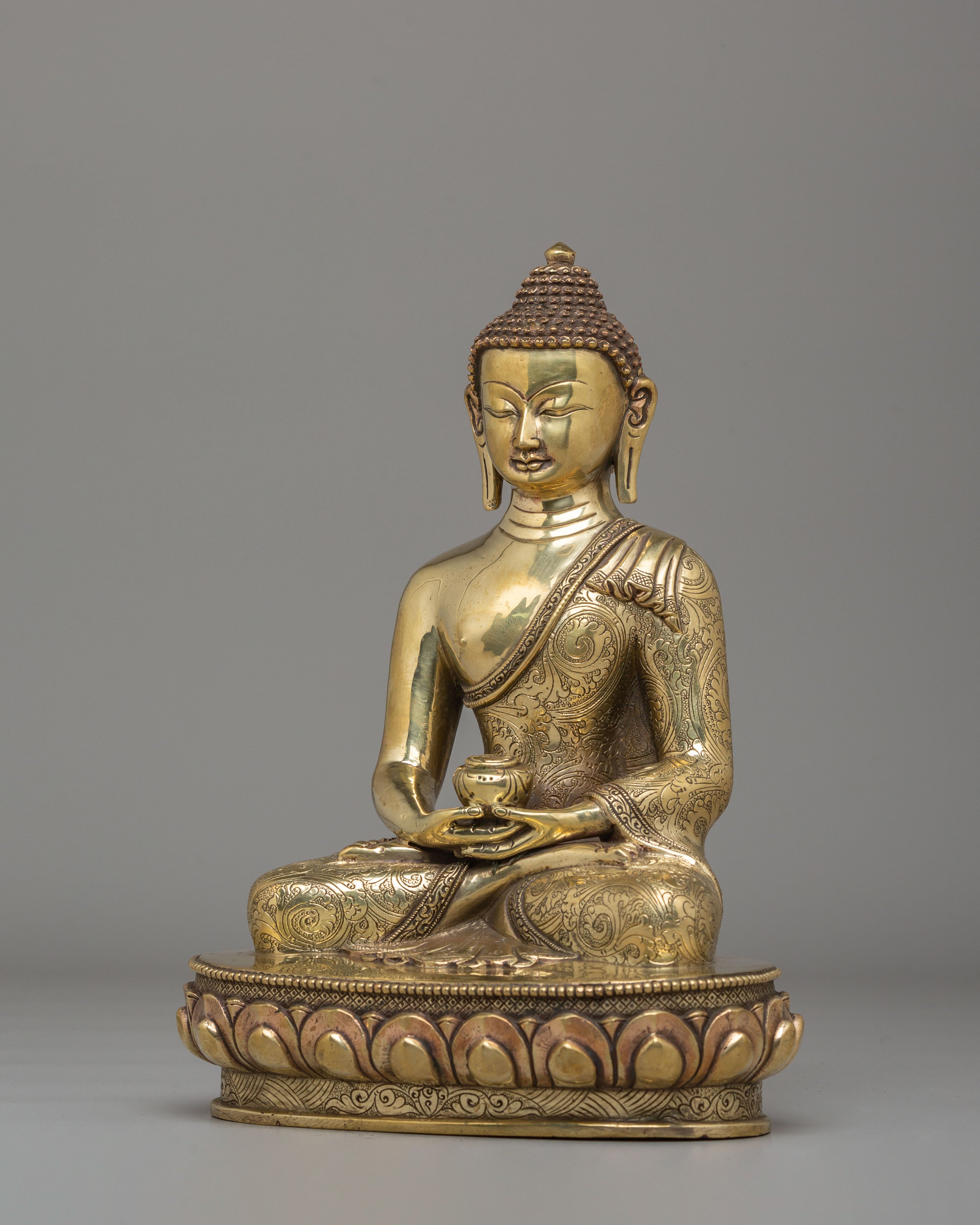 Sacred Shakyamuni Buddha Figurine | Traditional Handcrafted Art