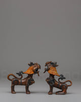 Guardian Lion Sculpture Set