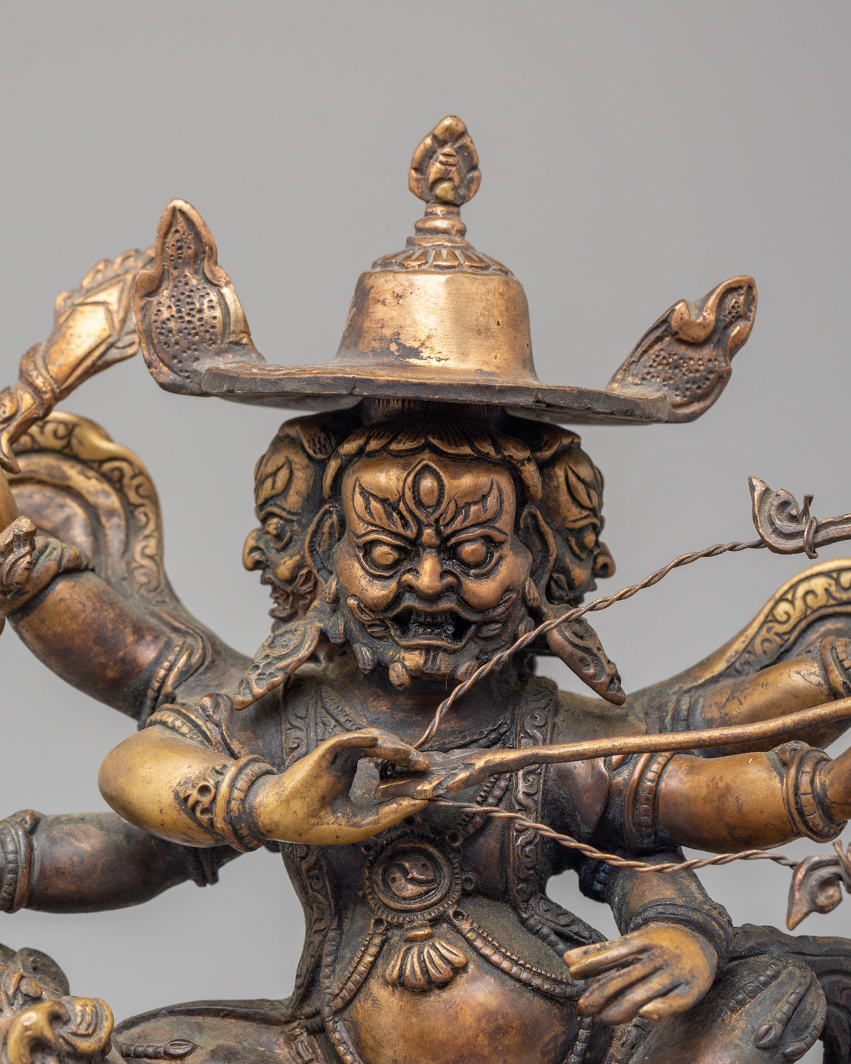 Tibetan Buddhist Pehar Gyalpo Statue | The Guardian Deity of Tibetan Buddhism