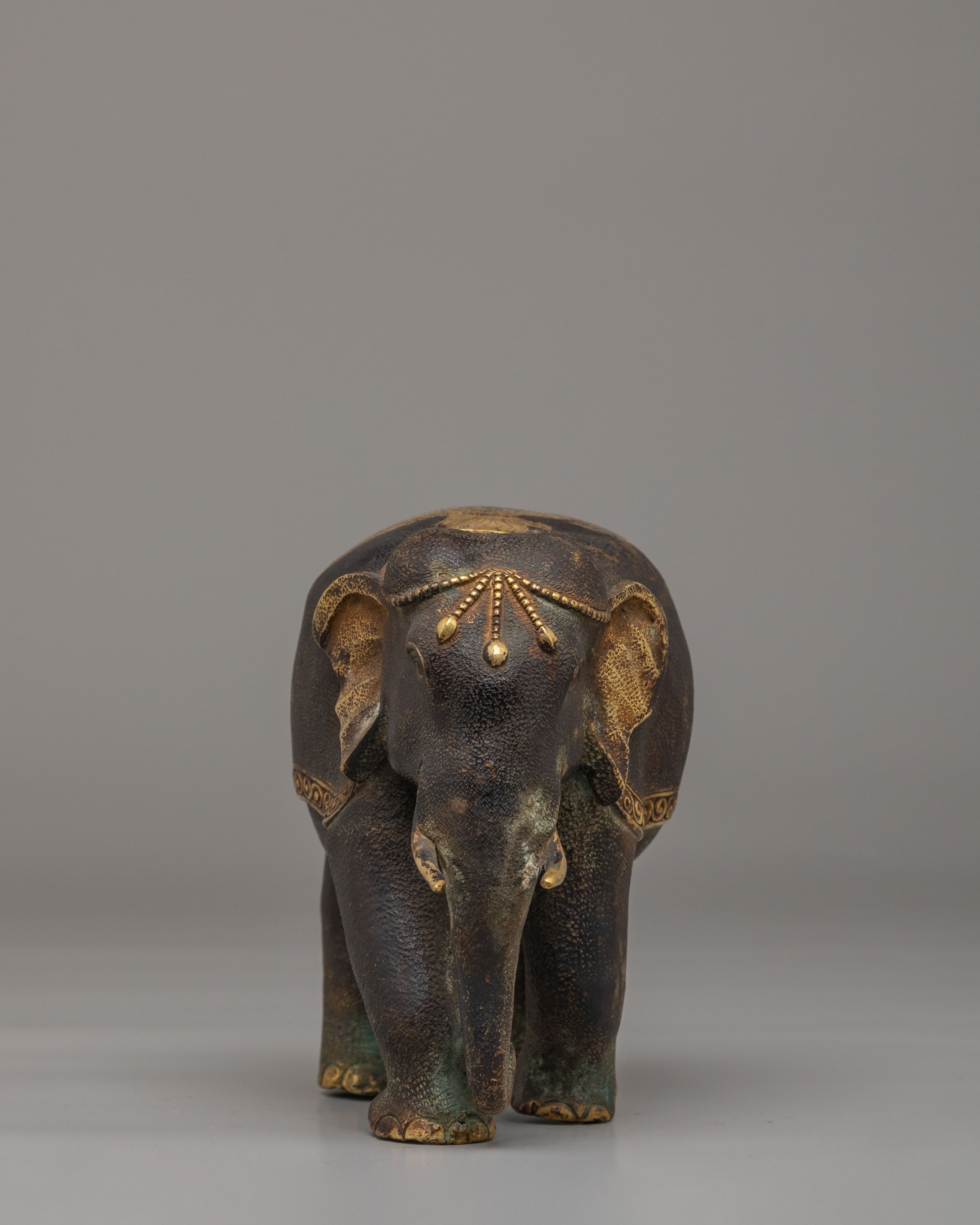 Tibetan Elephant Set for Decor | Symbol of Wisdom and Strength