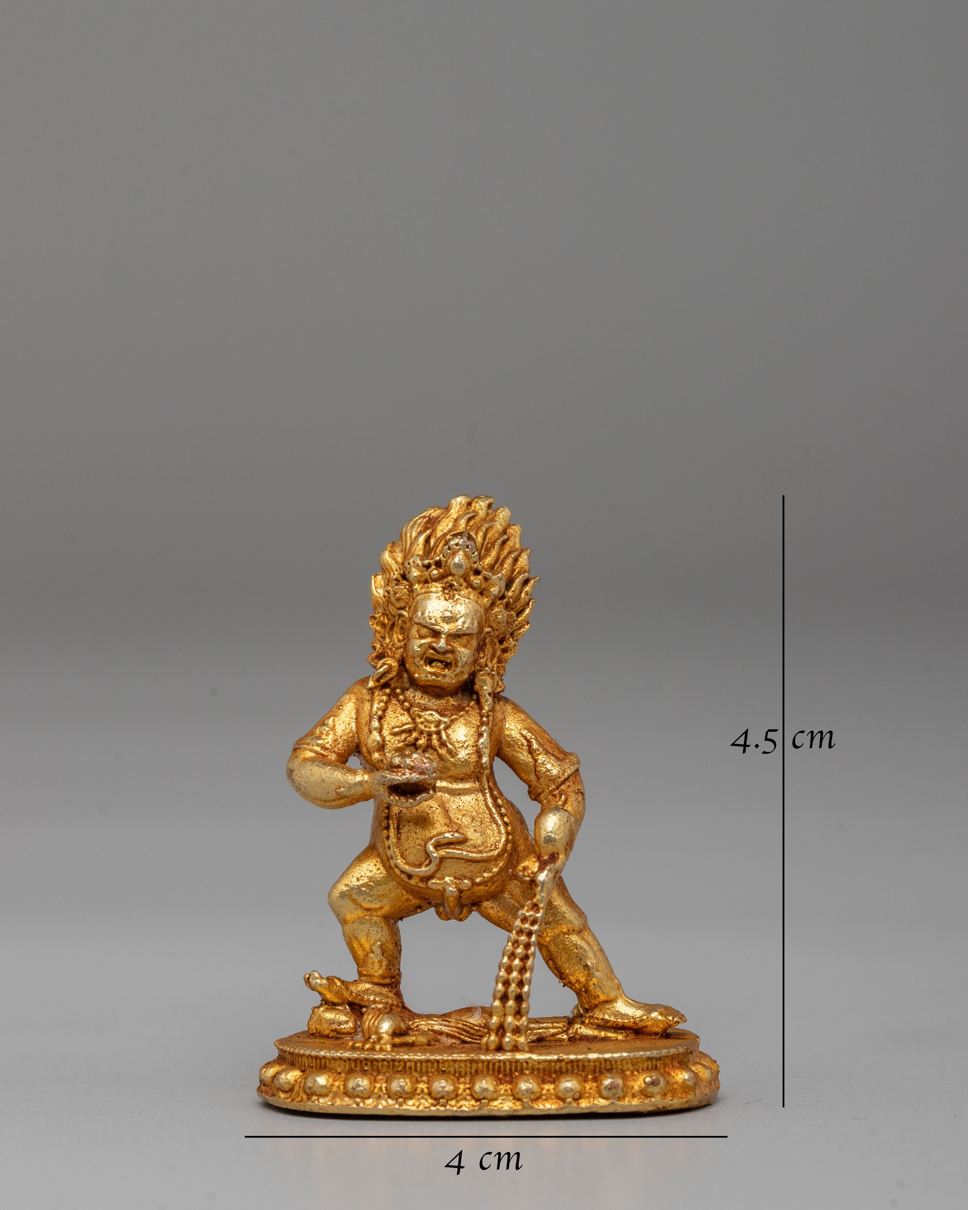 Sacred Black Dzambhala Deity Statue | Tibetan Wealth God for Prosperity