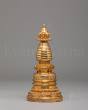 Gold-Plated Ritual Kadampa Stupa 