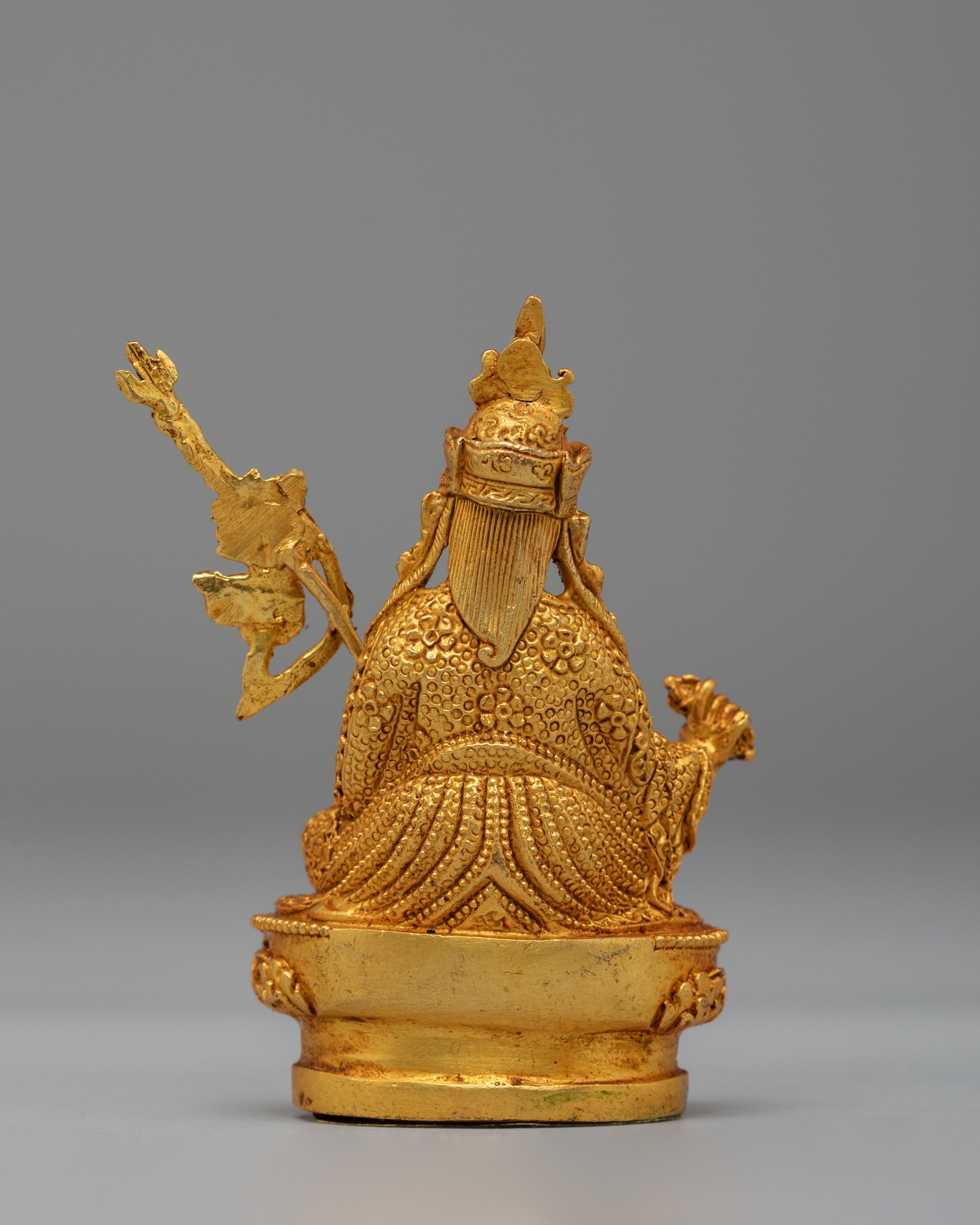 Sacred Guru Rinpoche Meditation Statue | Traditional Himalayan Artwork