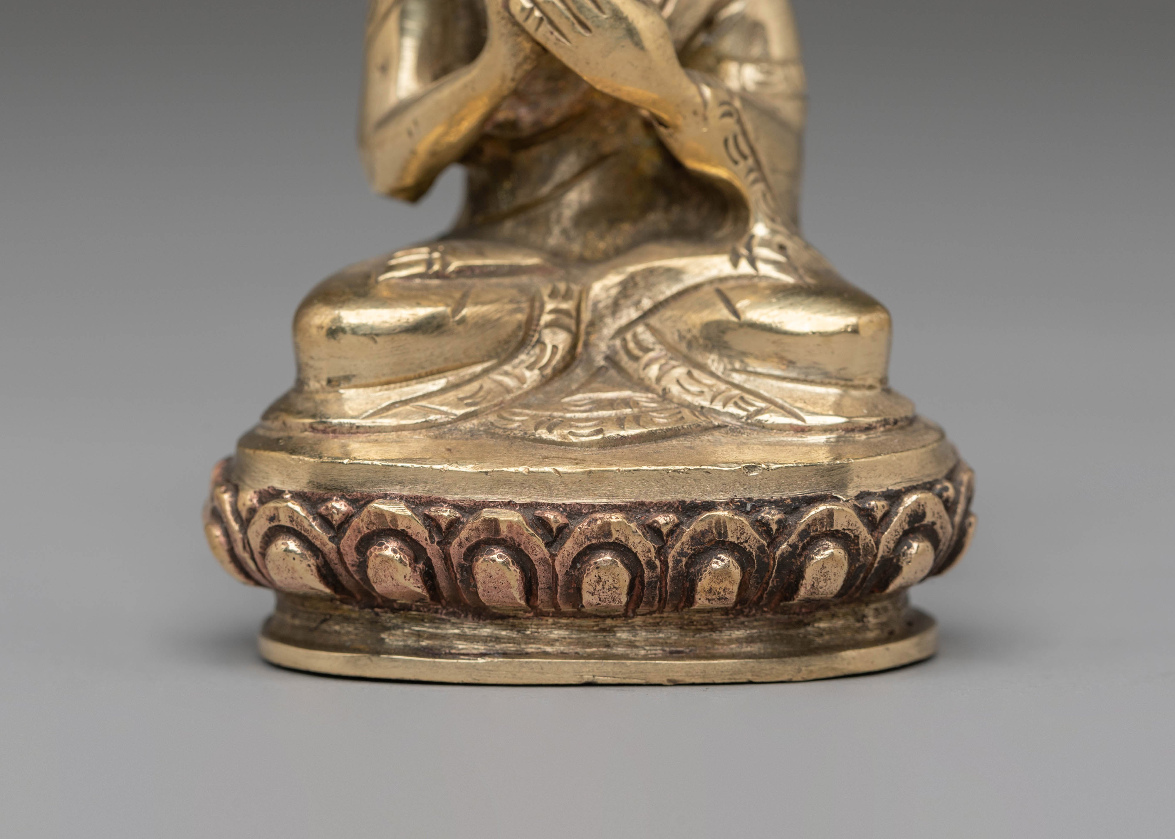 Handcrafted Five-Buddha Set Statue | Spiritual Enlightenment Decor