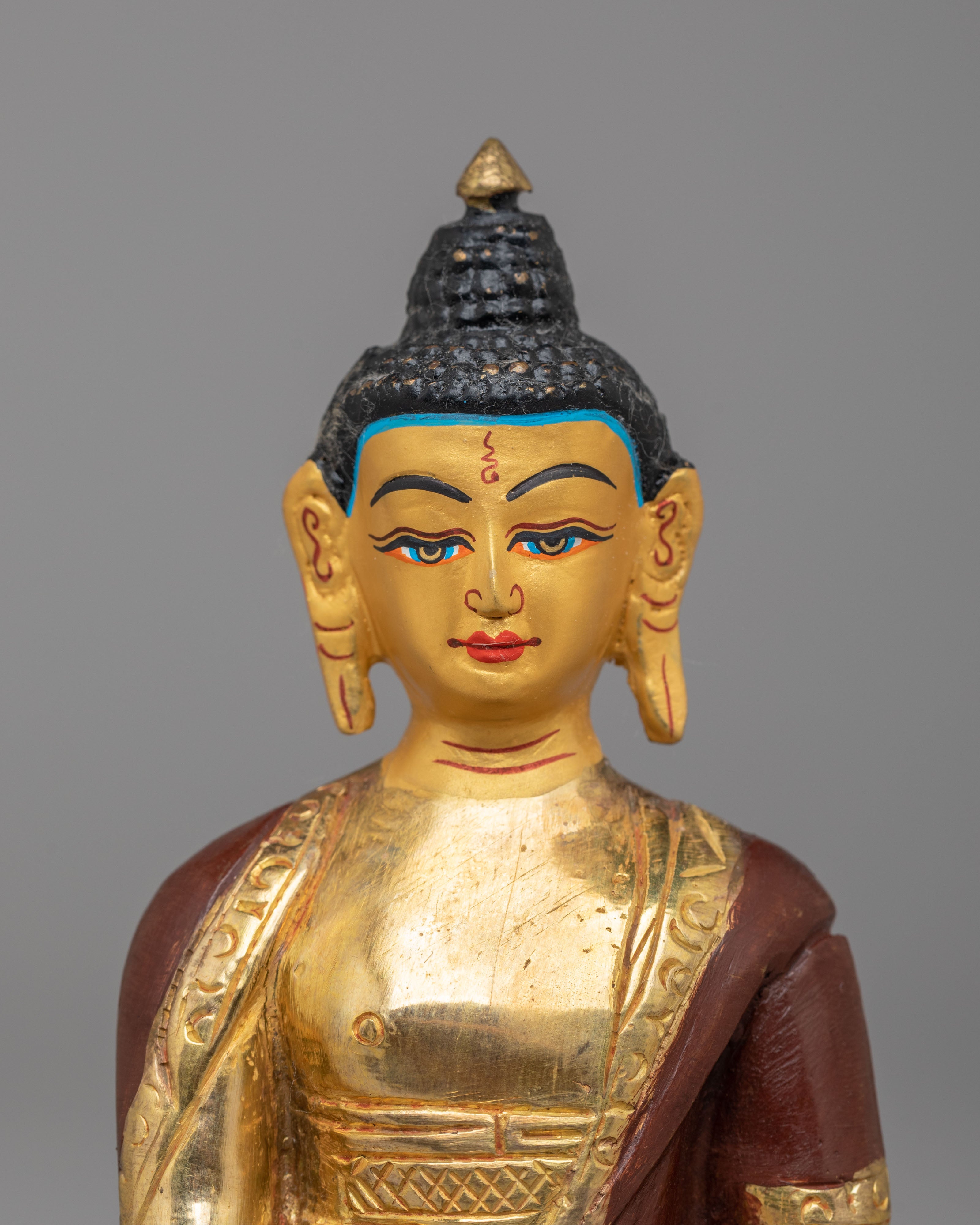 Buddhist Pure Land Amitabha Statue | Traditional Tibetan Handcrafted Artwork