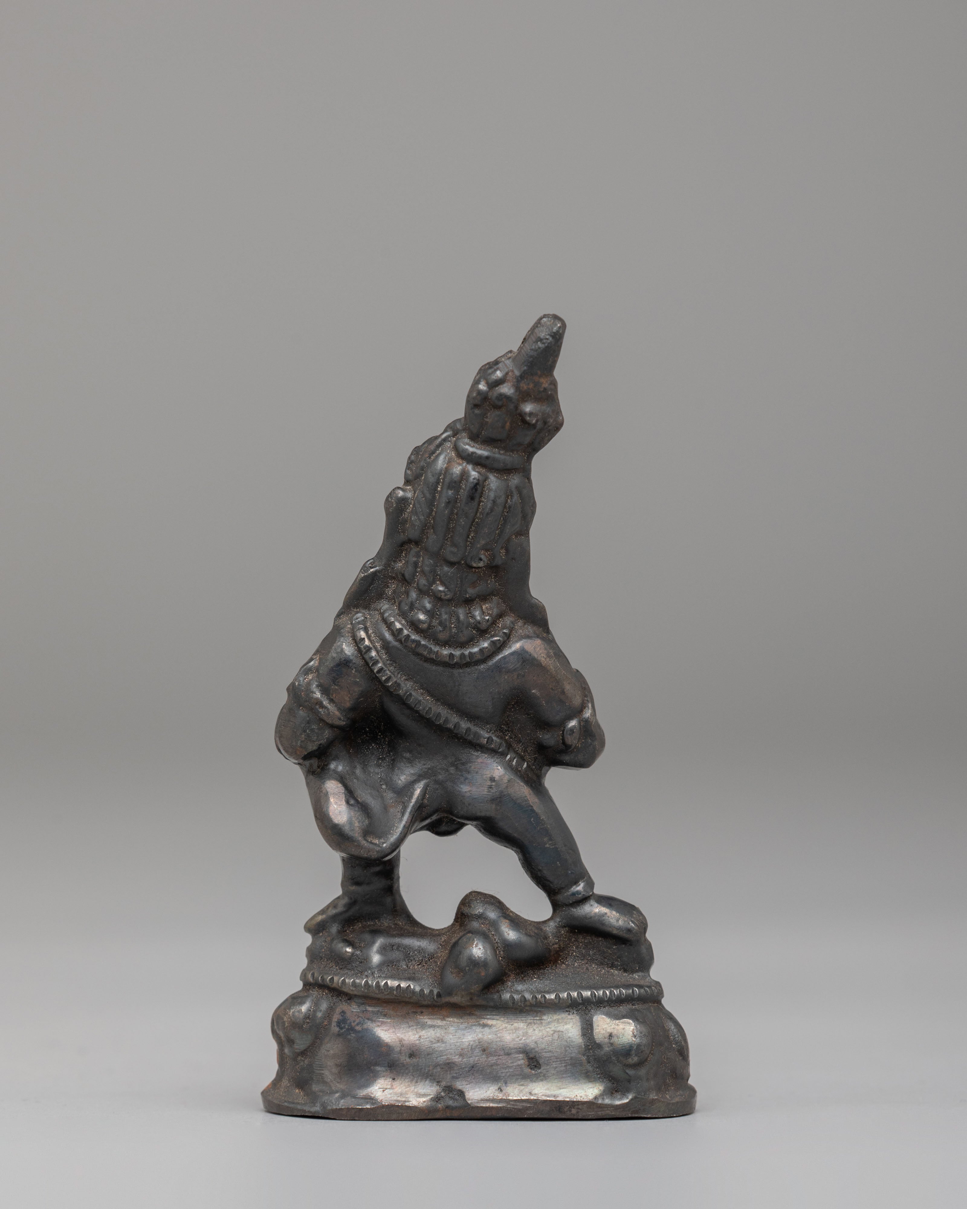 Himalayan Black Dzambhala Statue | Tibetan Wealth Deity Figurine