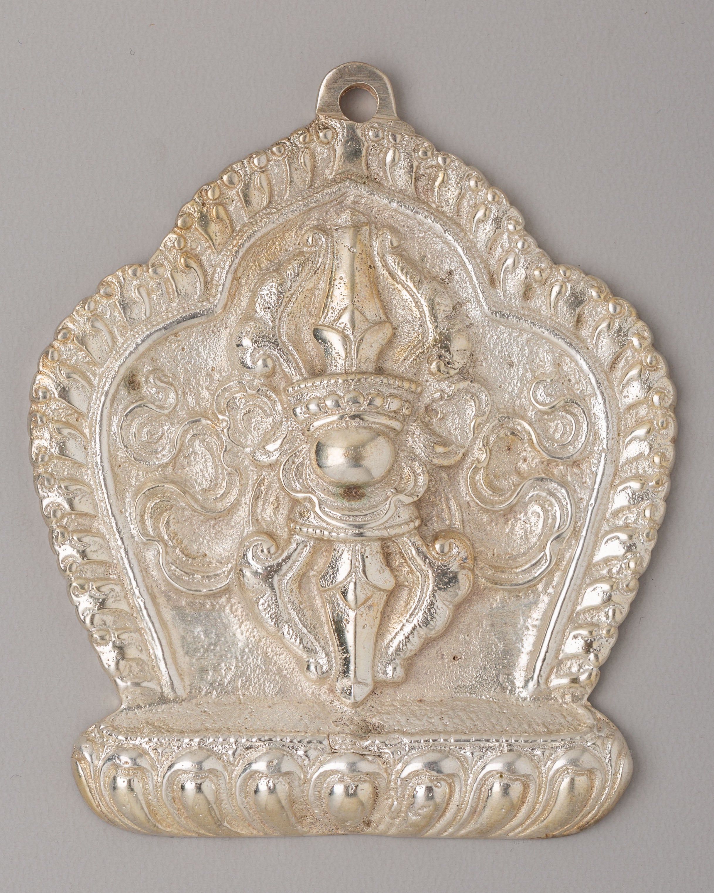 Silver Vajra Wall Hanging | Handcrafted Buddhist Art