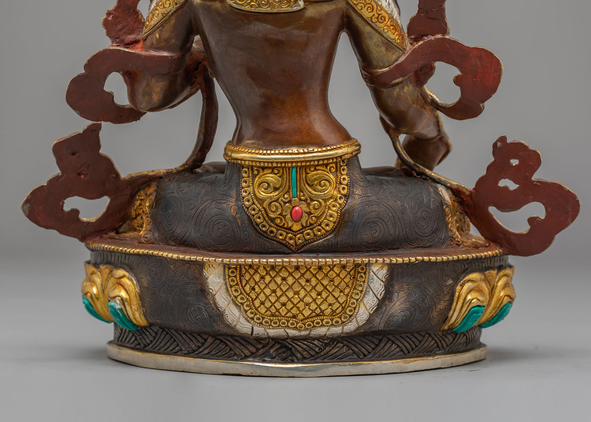Goddess of Long Life White Tara Statue | Symbol of Healing & Protection