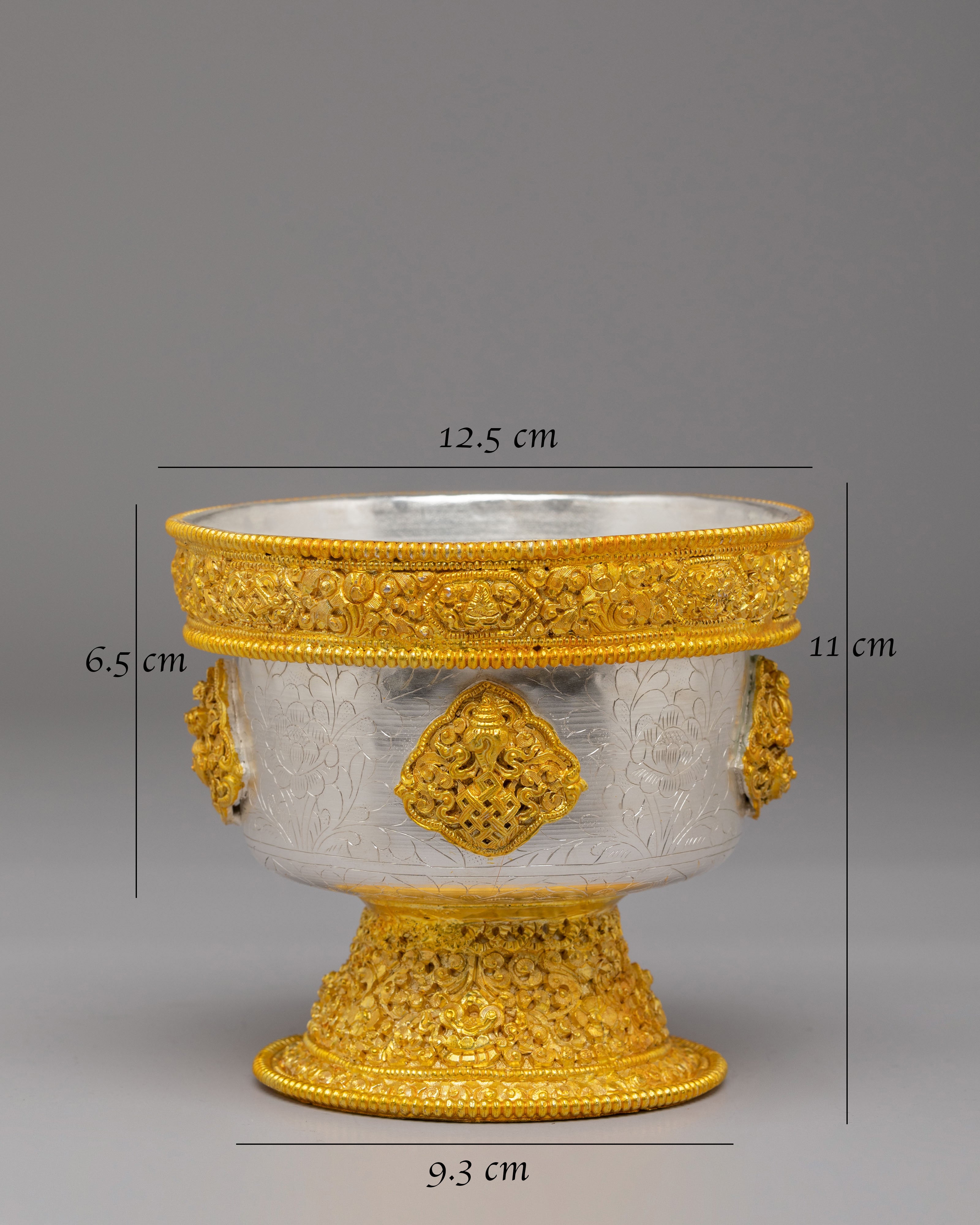 Sacred Buddhist Offering Bowls Set | Ritual Bowls for Meditation & Altar Use