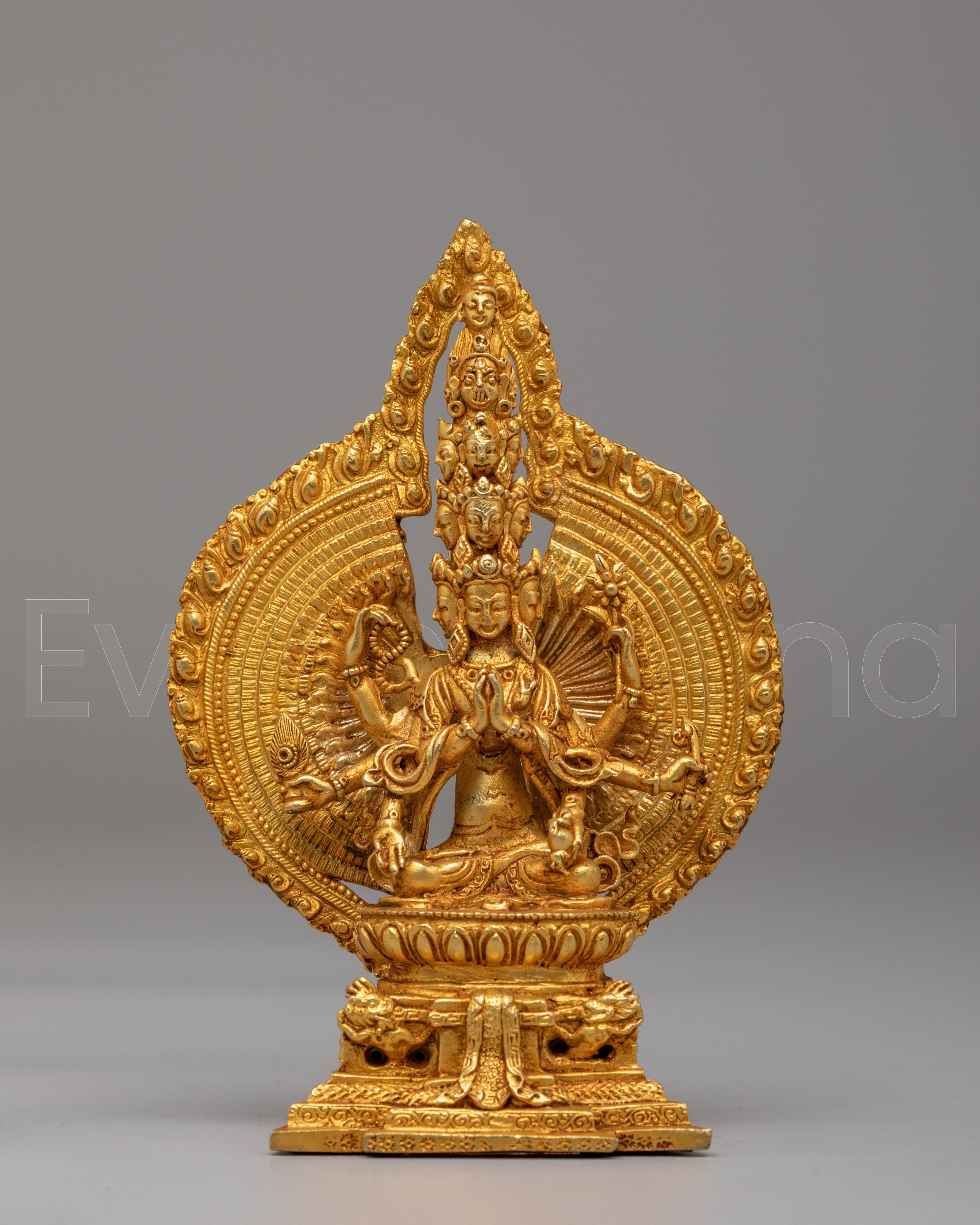 Thousand-Armed Chenrezig Deity Statue
