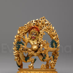 Himalayan White Dzambhala Altar Statue