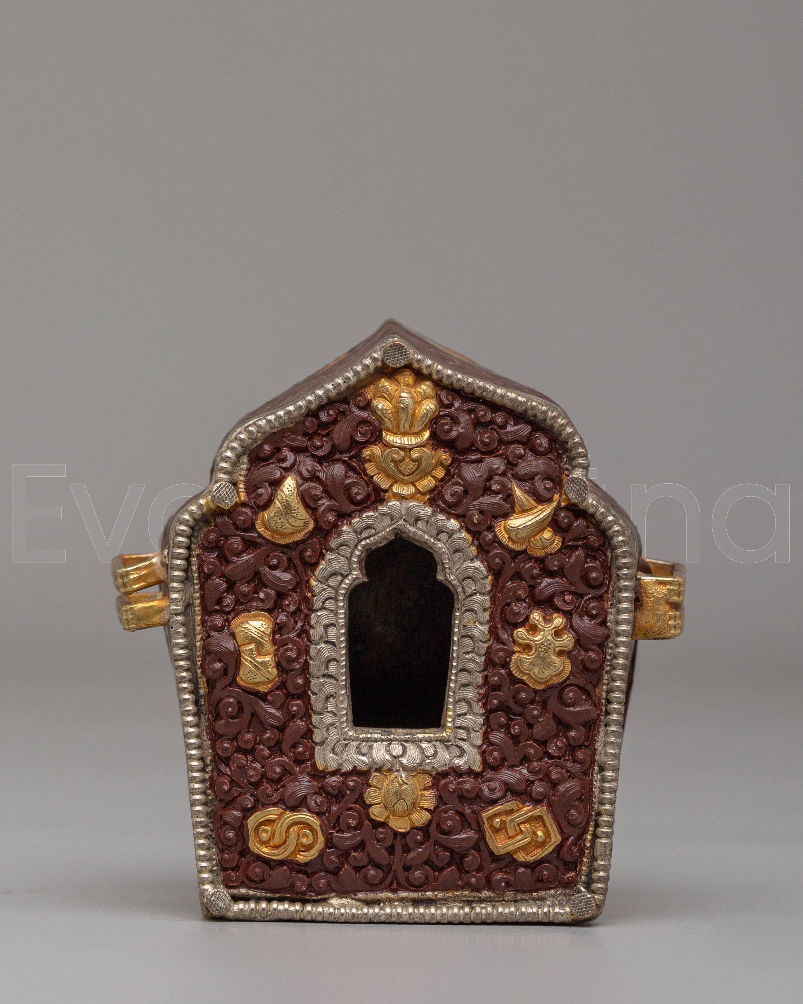 Tibetan Auspicious Symbol Ghau Box