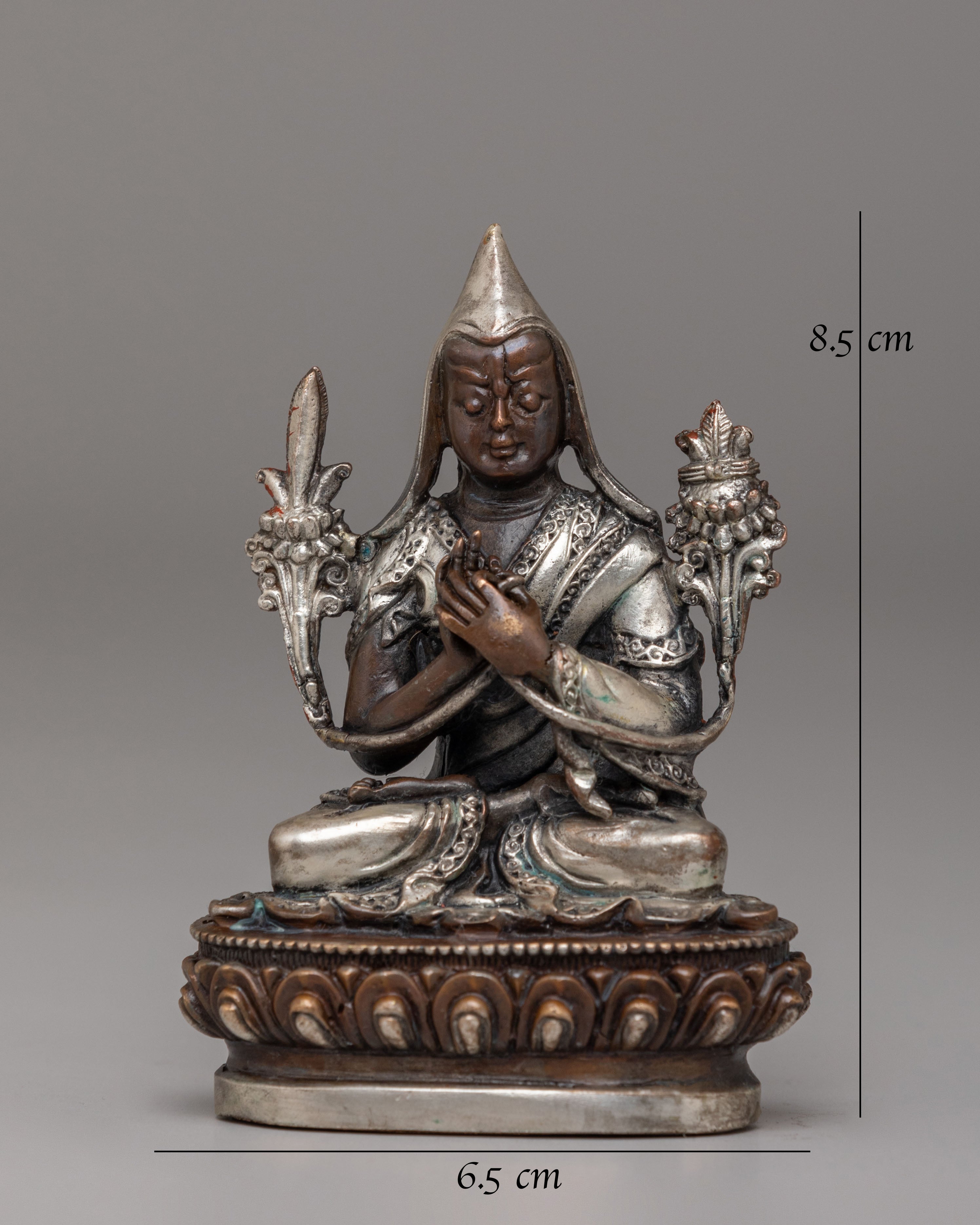 Traditional Tibetan Tsongkhapa Statue | Spiritual Decor
