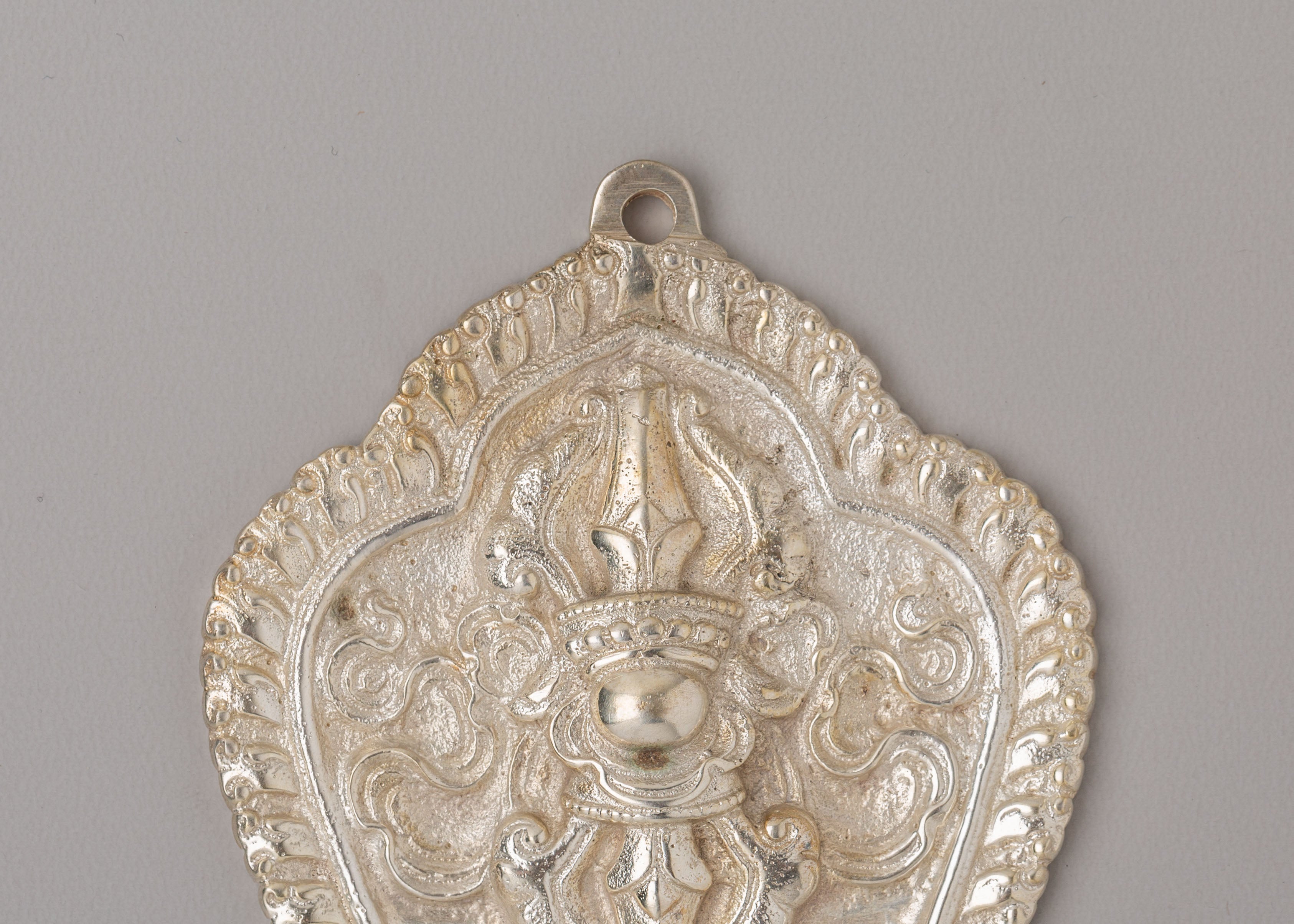 Silver Vajra Wall Hanging | Handcrafted Buddhist Art