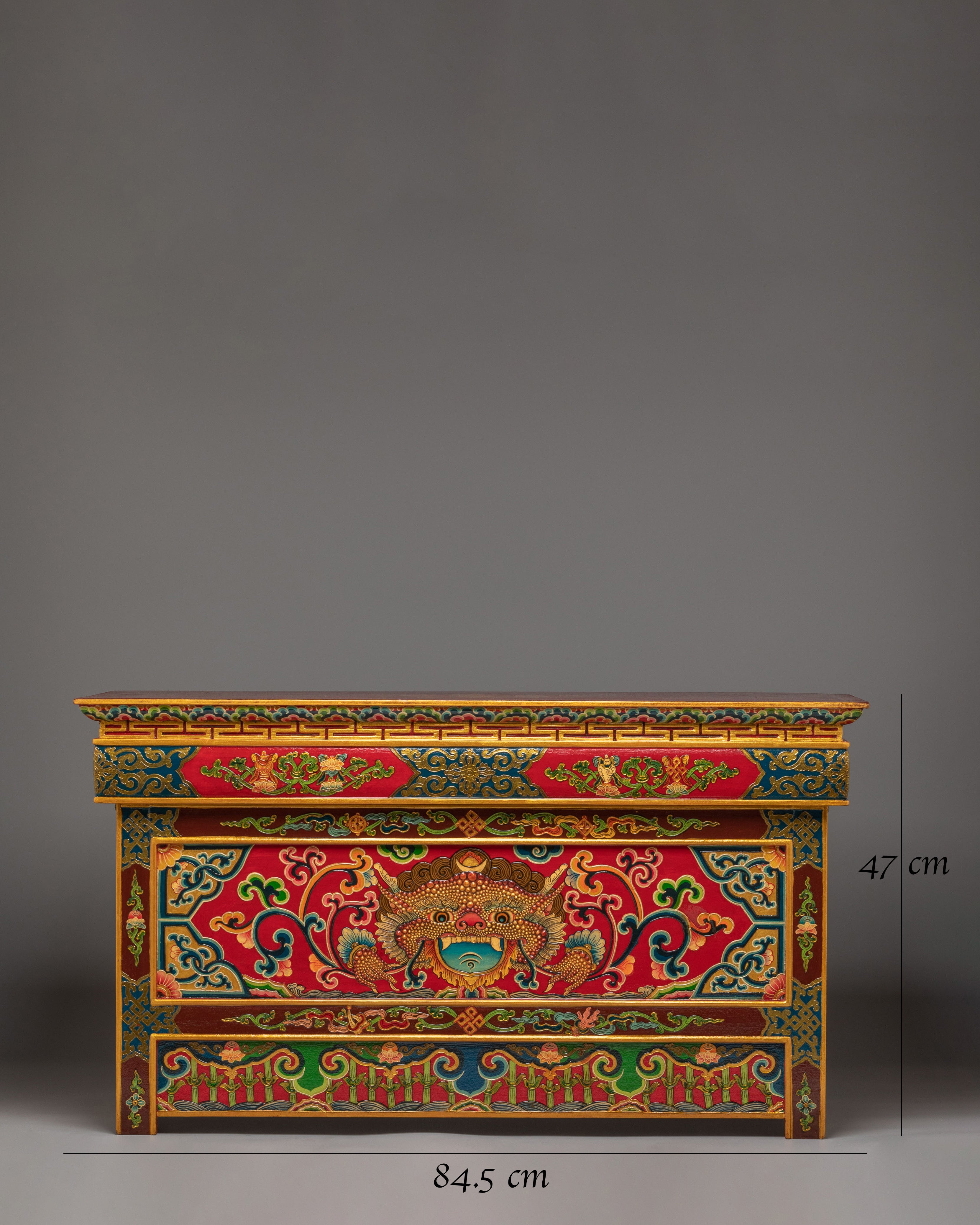 Handcrafted Wooden Folding Table | Tibetan Buddhist Altar Furniture