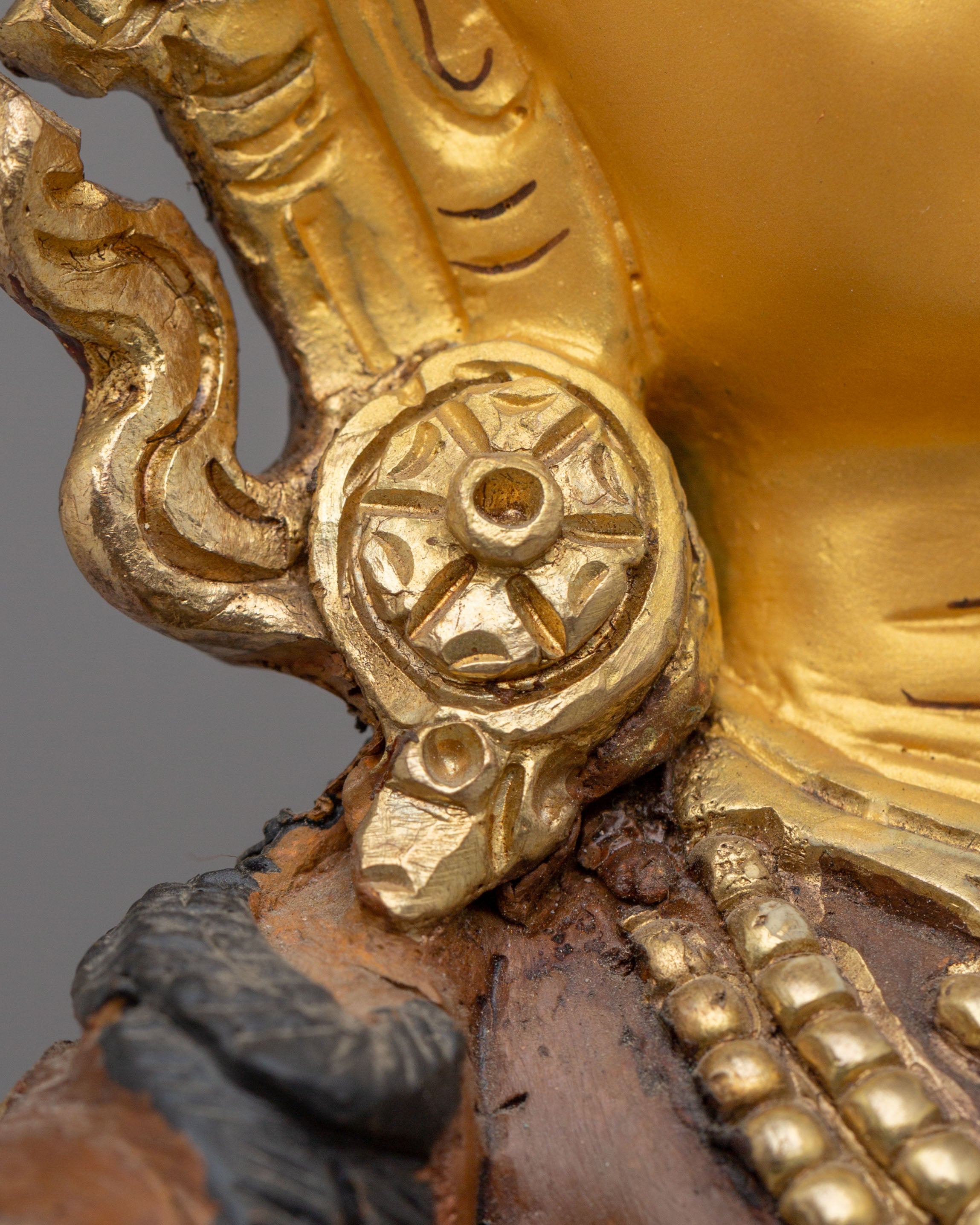 Handcrafted Tibetan Manjushri Copper Statue | Wisdom Deity Statue