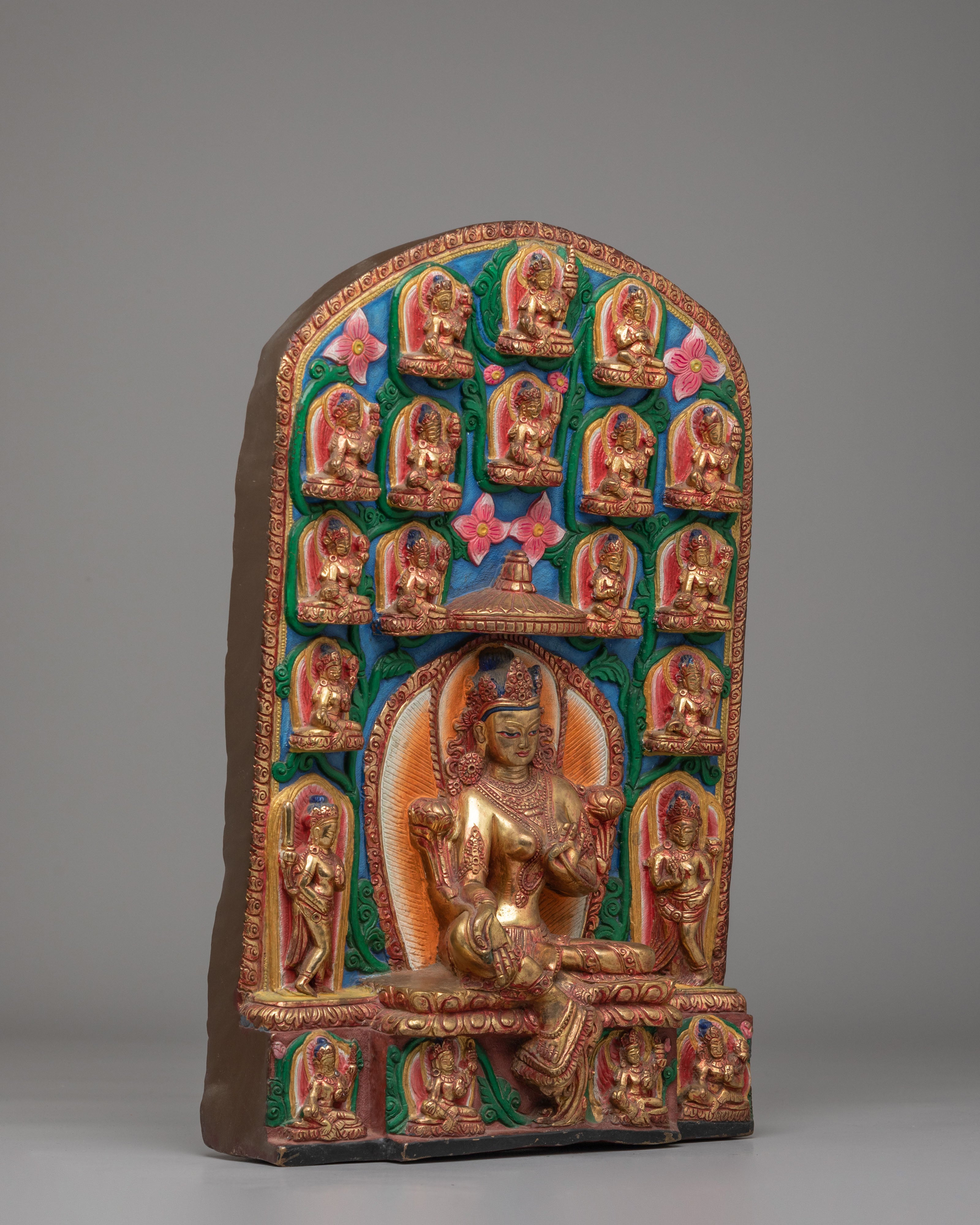 Handmade Buddhist 21 Tara Statue | Divine Goddess for Meditation and Blessings