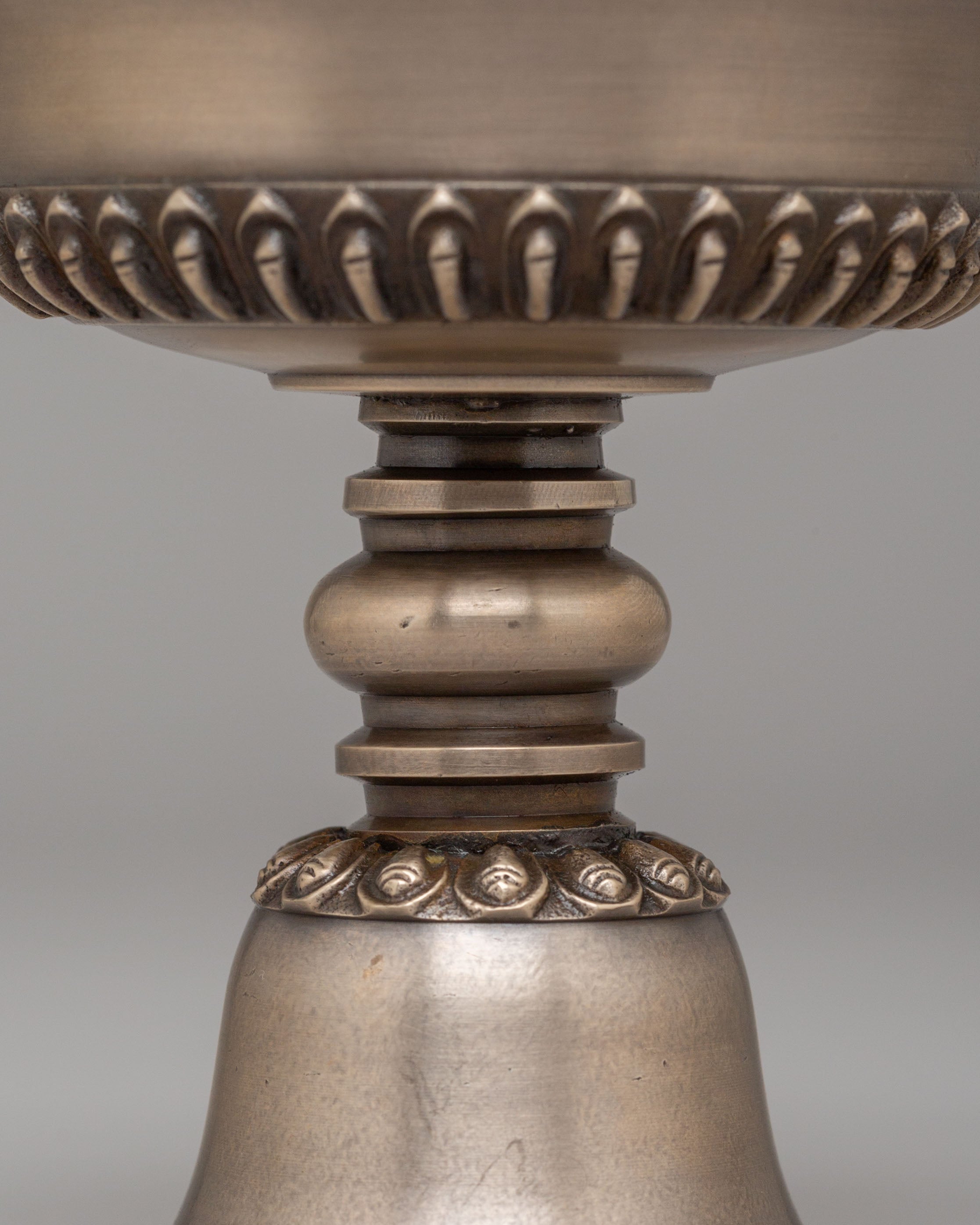 Traditional Ritual Butter Lamp Set | Copper Altar Lamps
