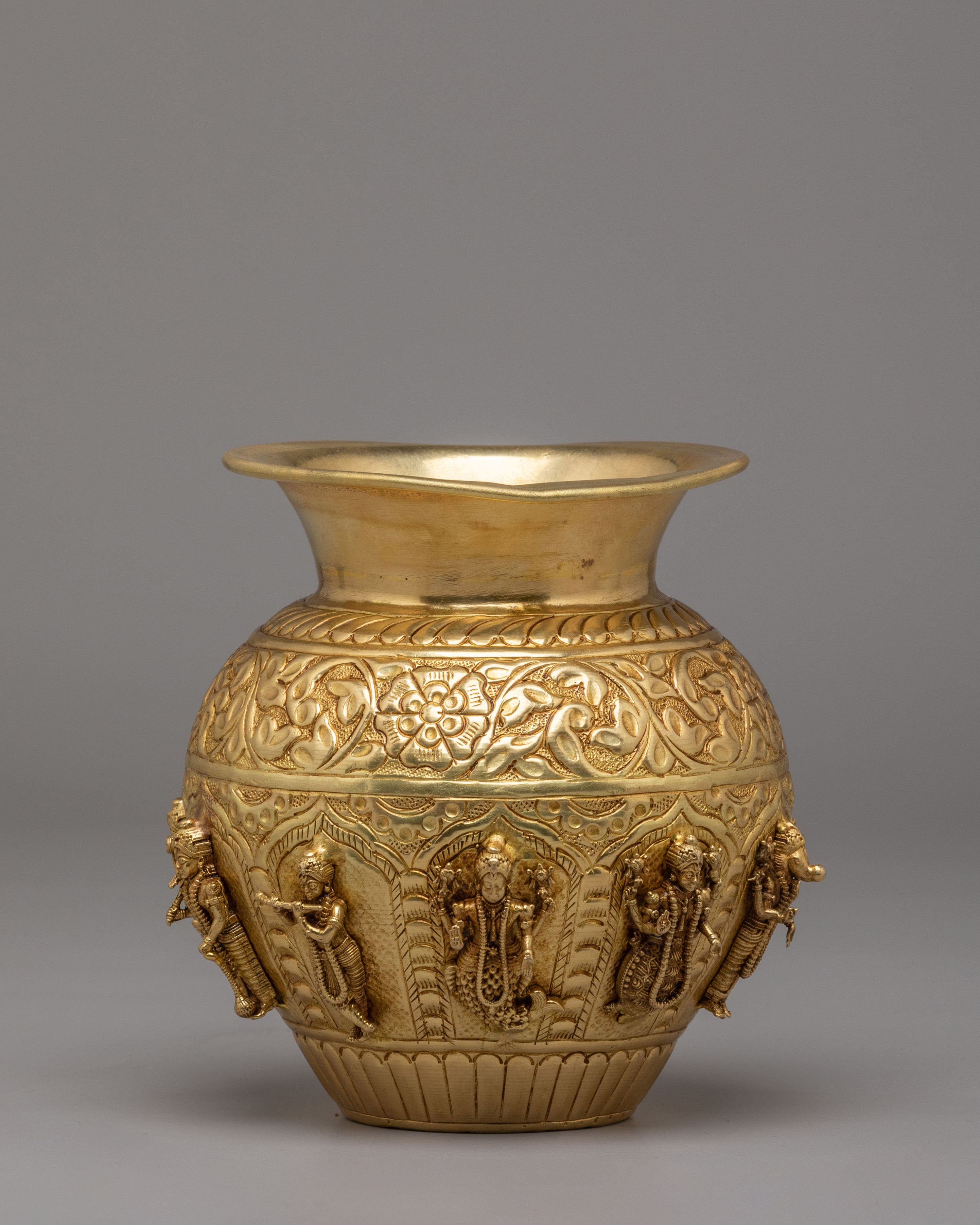 Handcrafted Himalayan Kalash | Brass Ritual Ornament