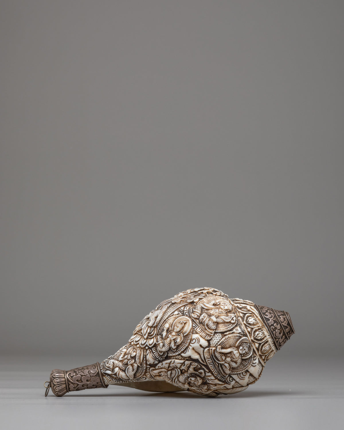 Guru Rinpoche Conch Shell | Tibetan Buddhist Ritual Tool