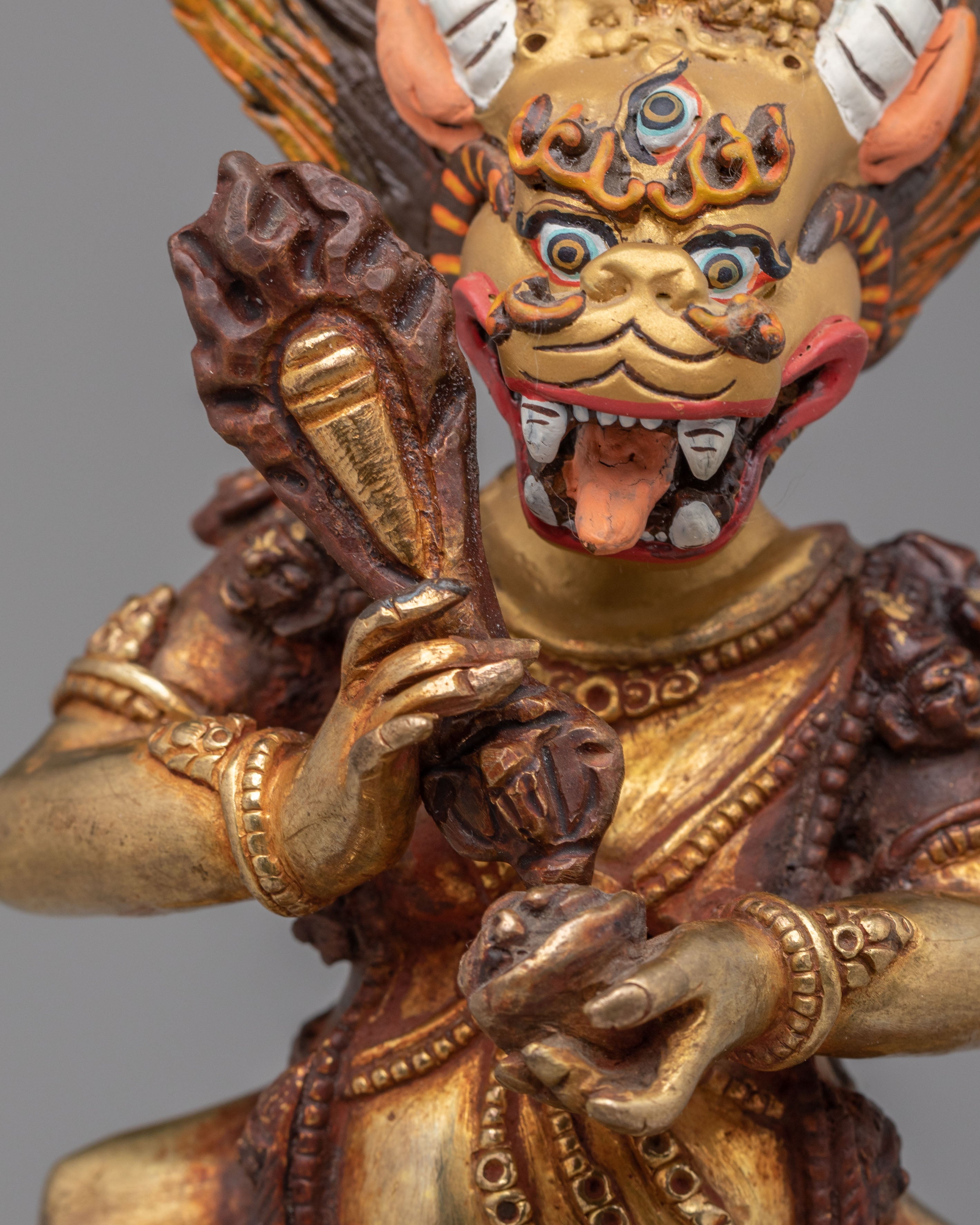 Lord of Death Yama Dharmaraja Statue | Tibetan Guardian Deity Figurine