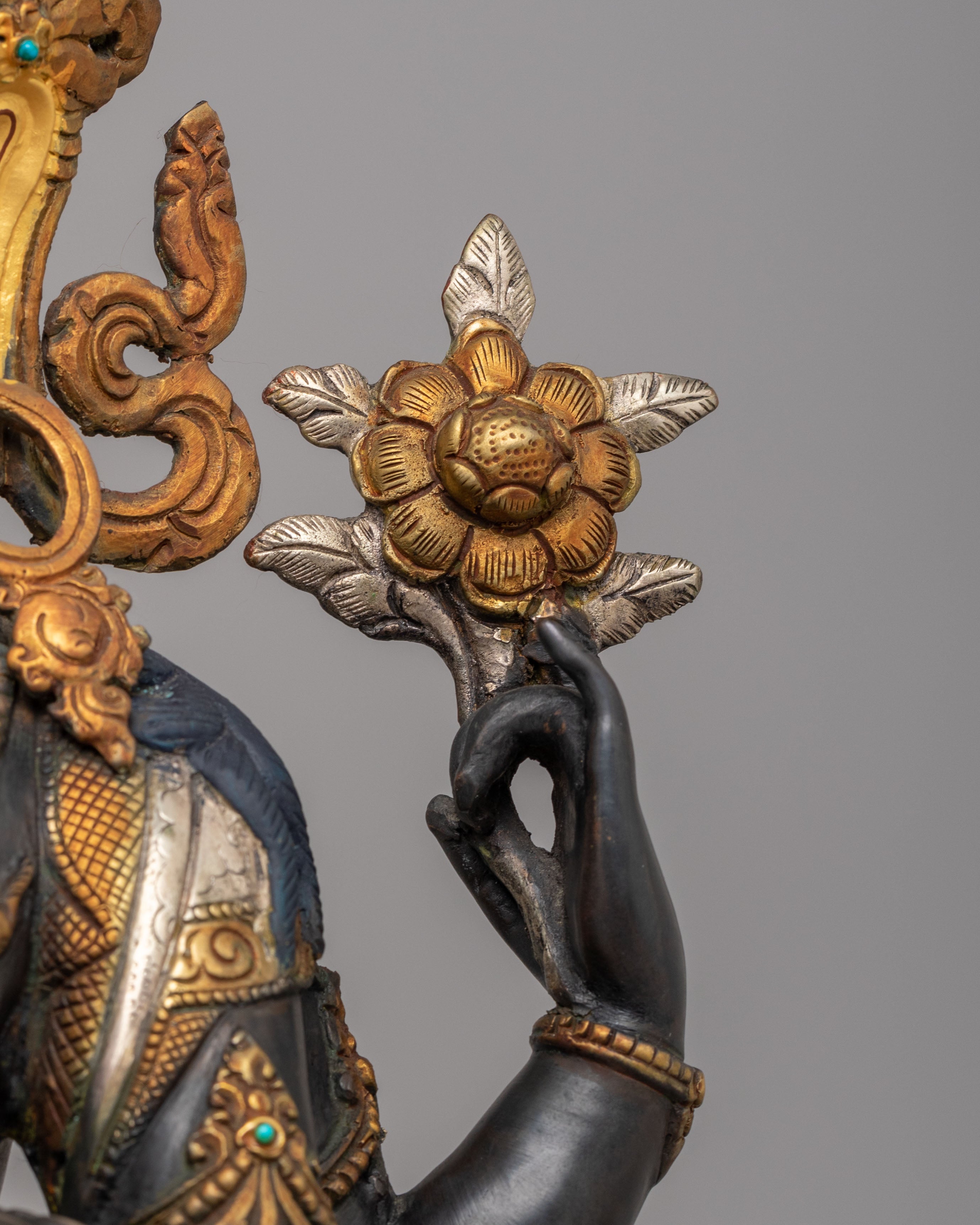 Four-Armed Compassion Buddha Sculpture | Divine Artwork for Spiritual Enlightenment
