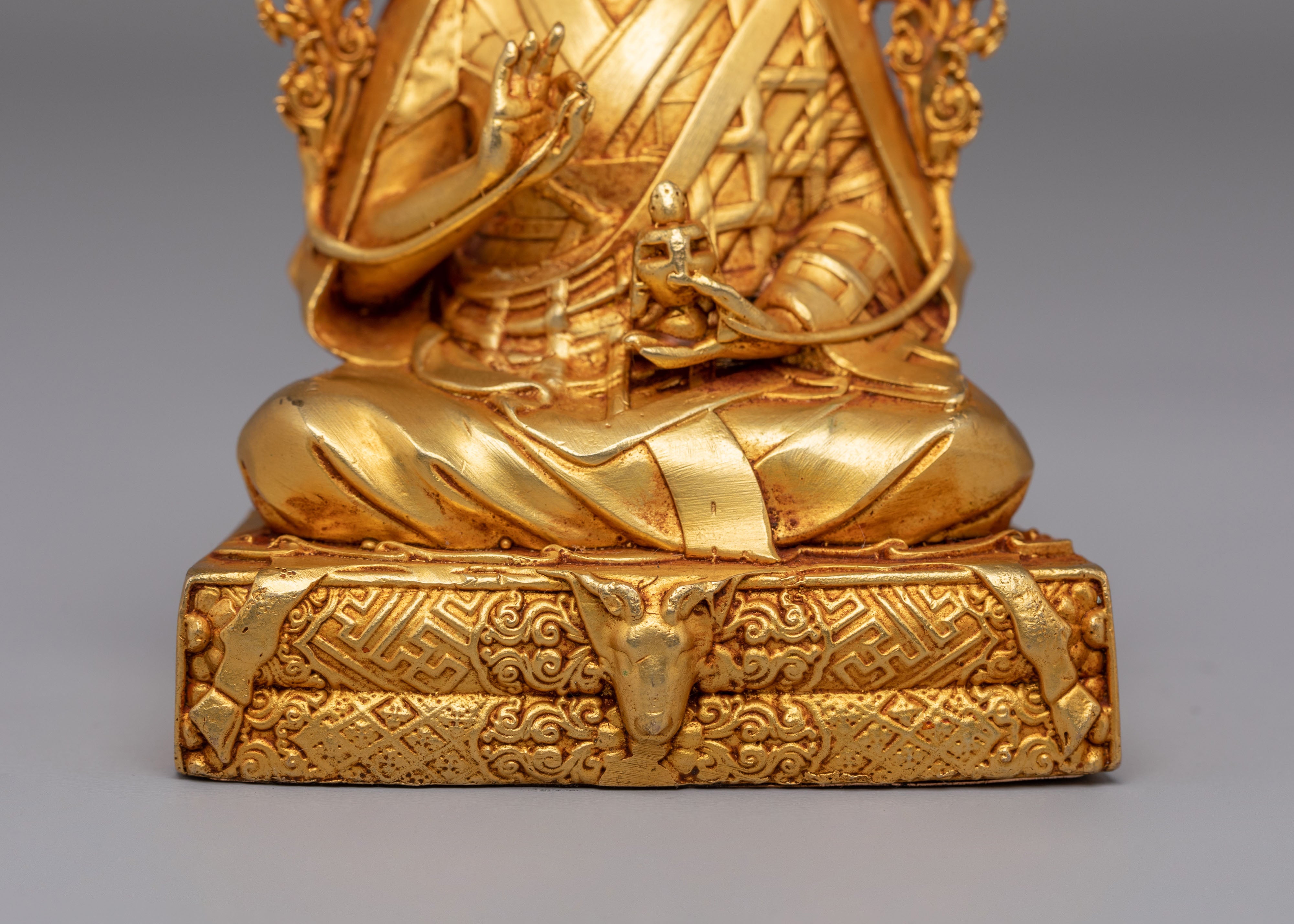 Handmade Karmapa Statue | Tibetan Buddhist Deity Sculpture