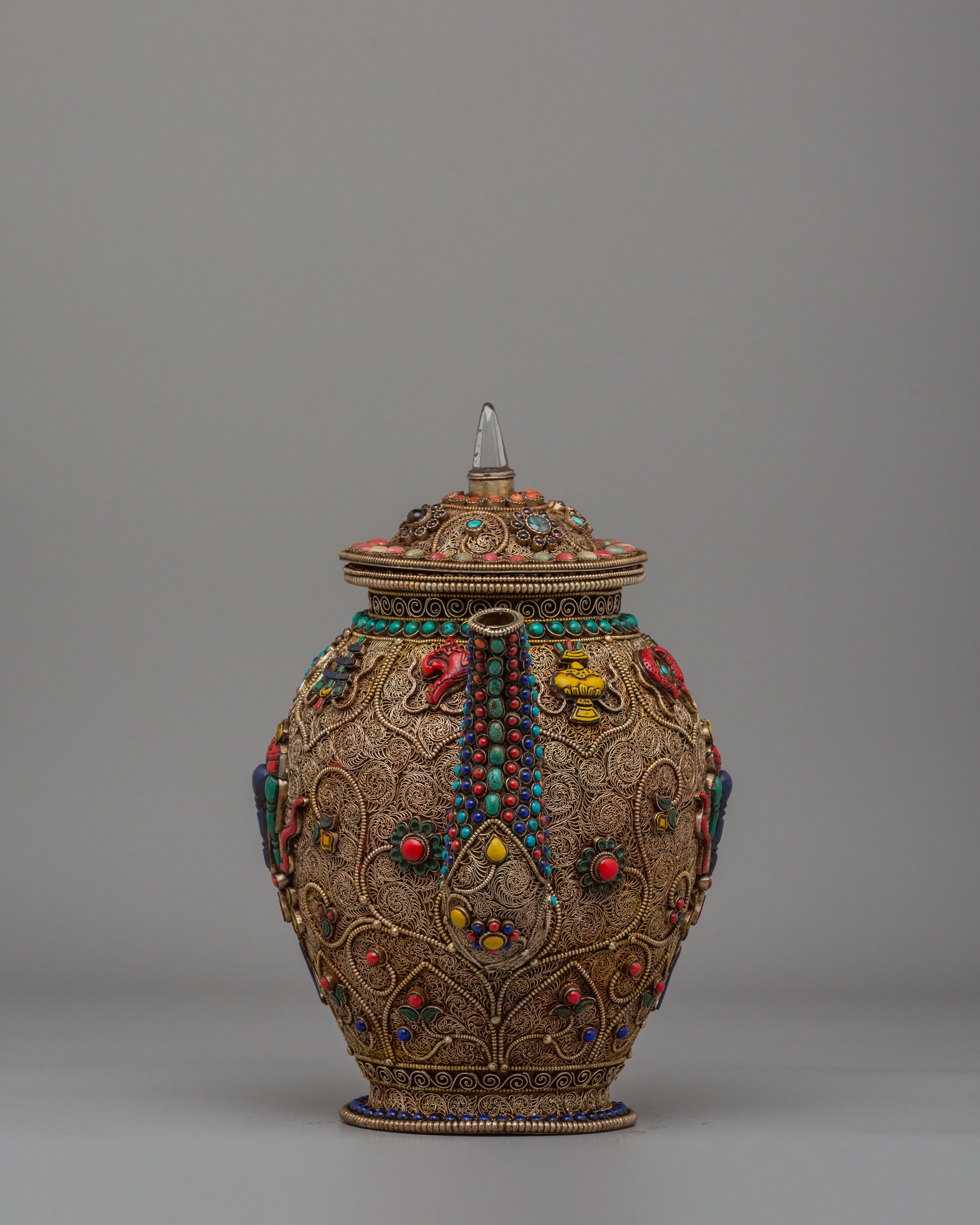 Handcrafted Himalayan Tea Pot | Religious and Spiritual Decor