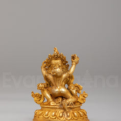 Wealth Deity Dzambhala with Consort Statue