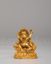 Wealth Deity Dzambhala with Consort Statue