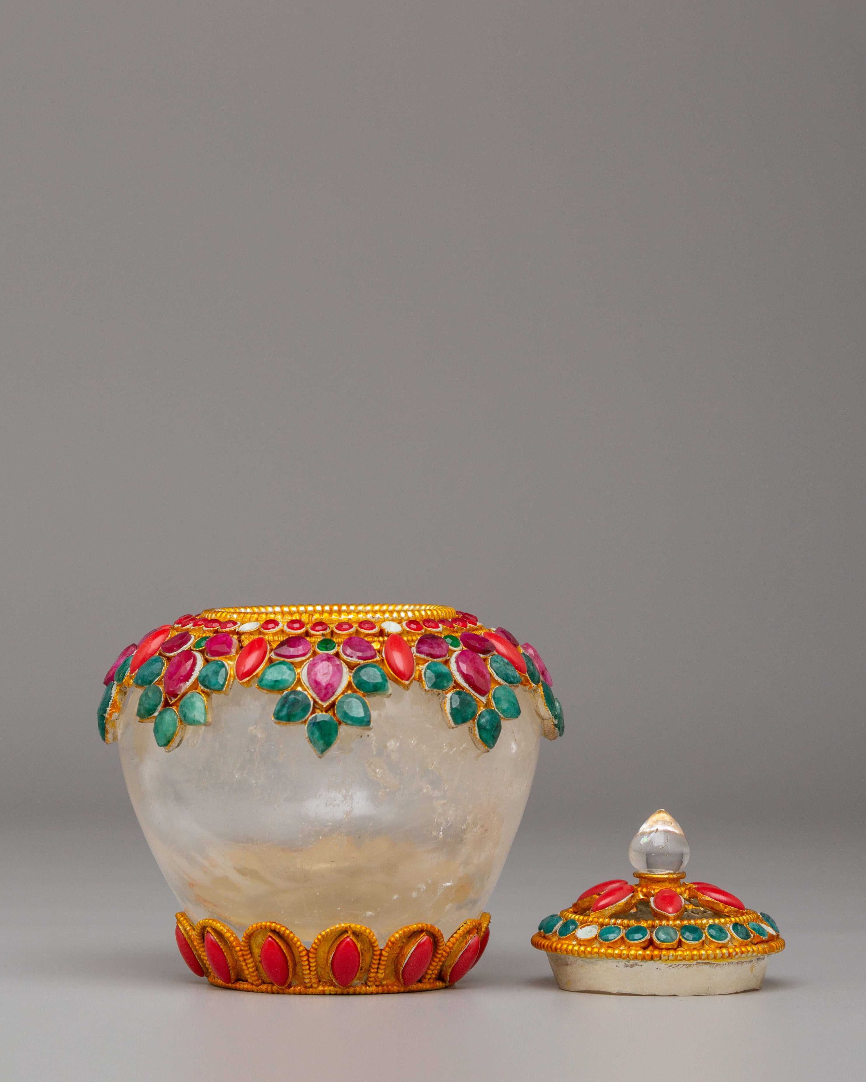 Handmade Decorative Crystal Rice Pot | Spiritual Home Decor