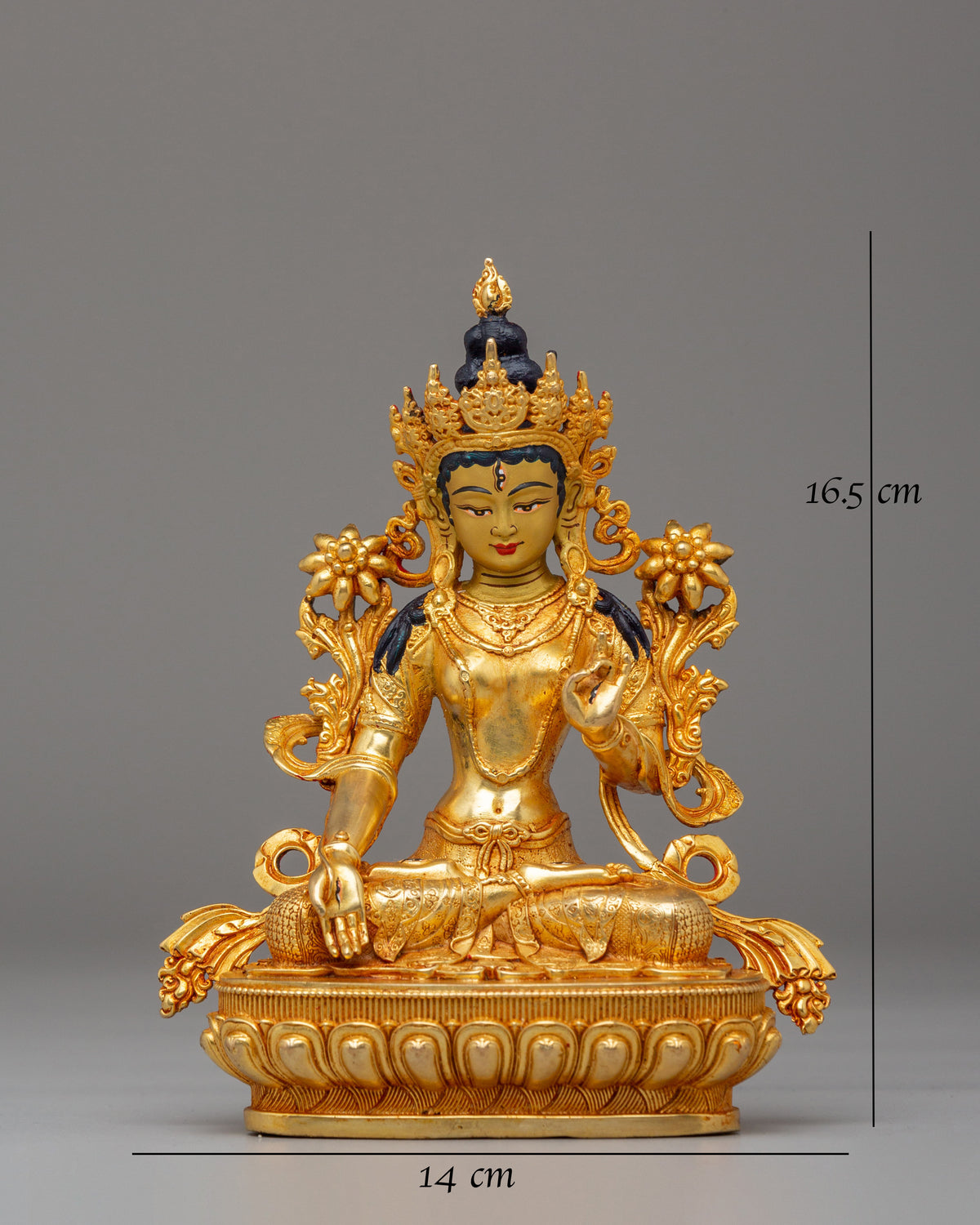Handcrafted White Tara Buddhist Statue | Symbol of Compassion & Healing
