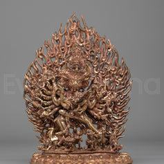 Handmade Yamantaka with Consort Statue