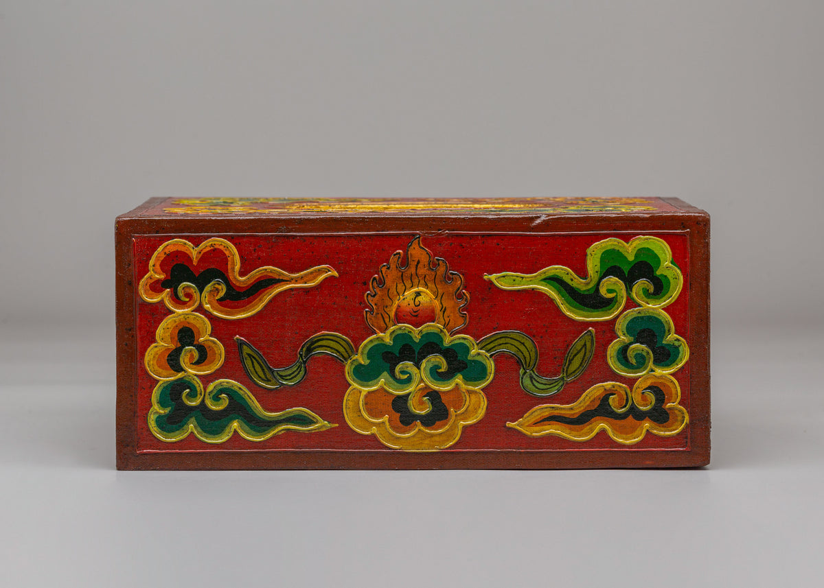 Buddhist Inspired Tissue Box Cover | Handmade Wooden Tissue Holder
