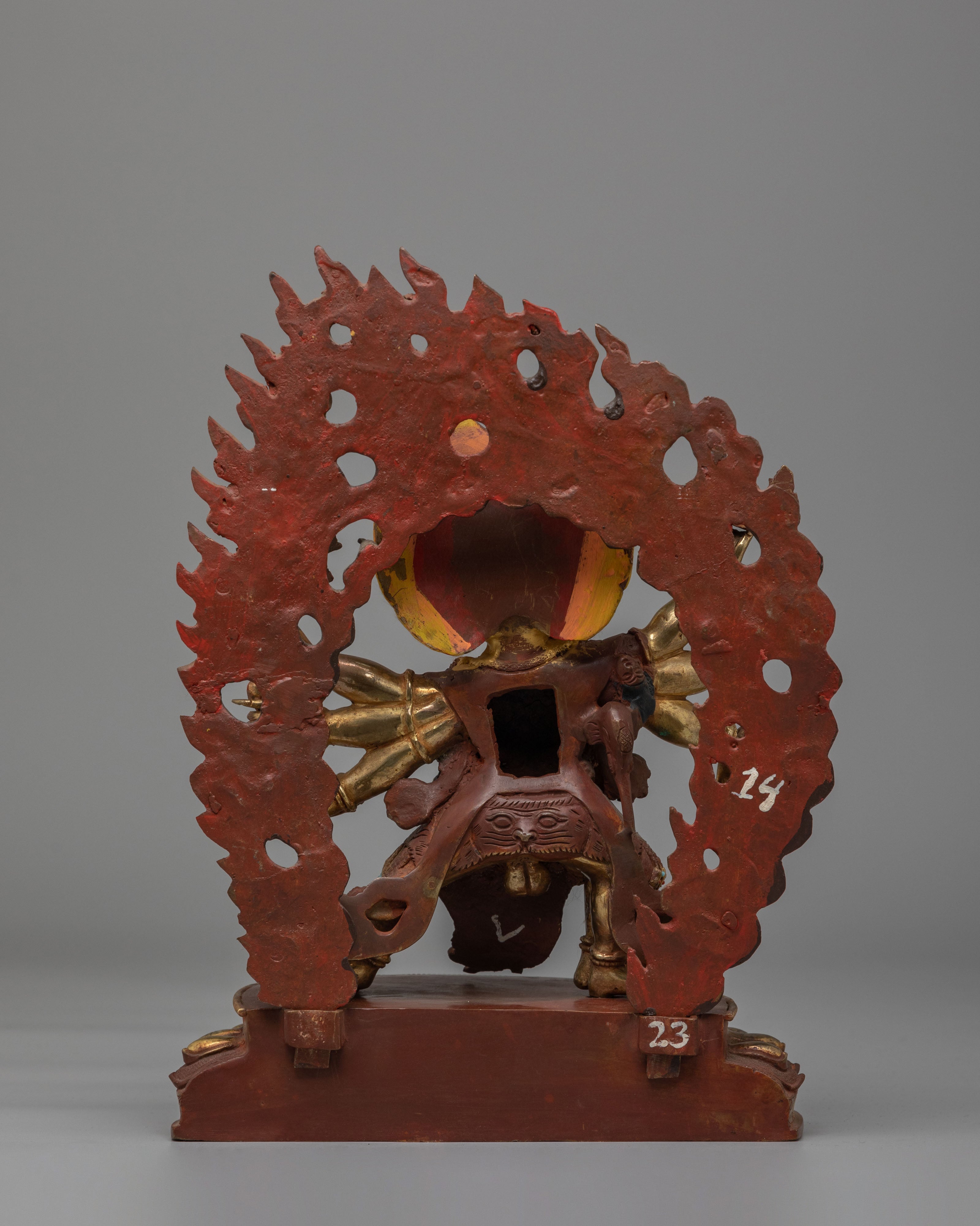 Six Armed Mahakala Statue for Protection | Wrathful Deity