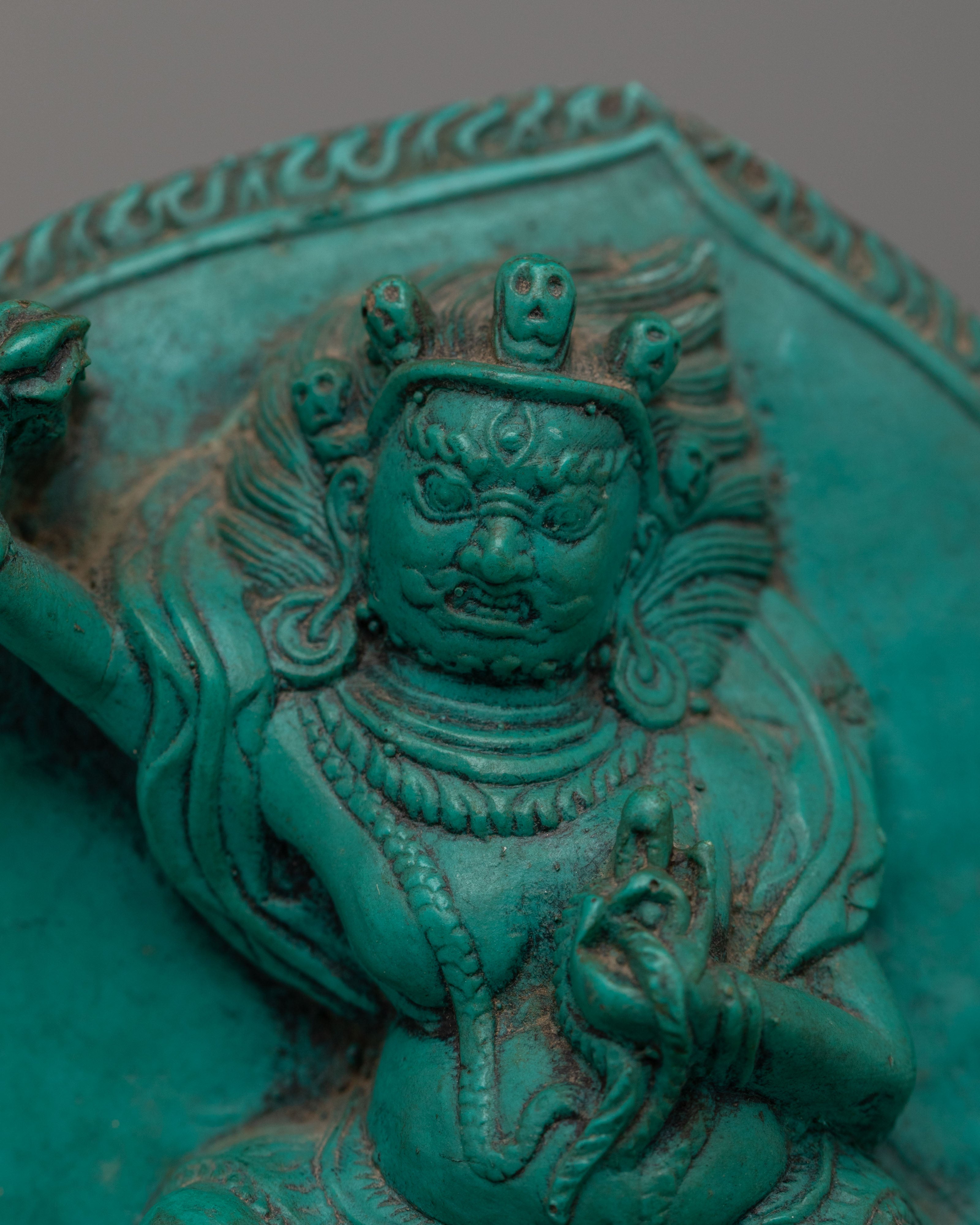 Sacred Vajrapani Ritual Sculpture | Handcrafted Tibetan Artwork