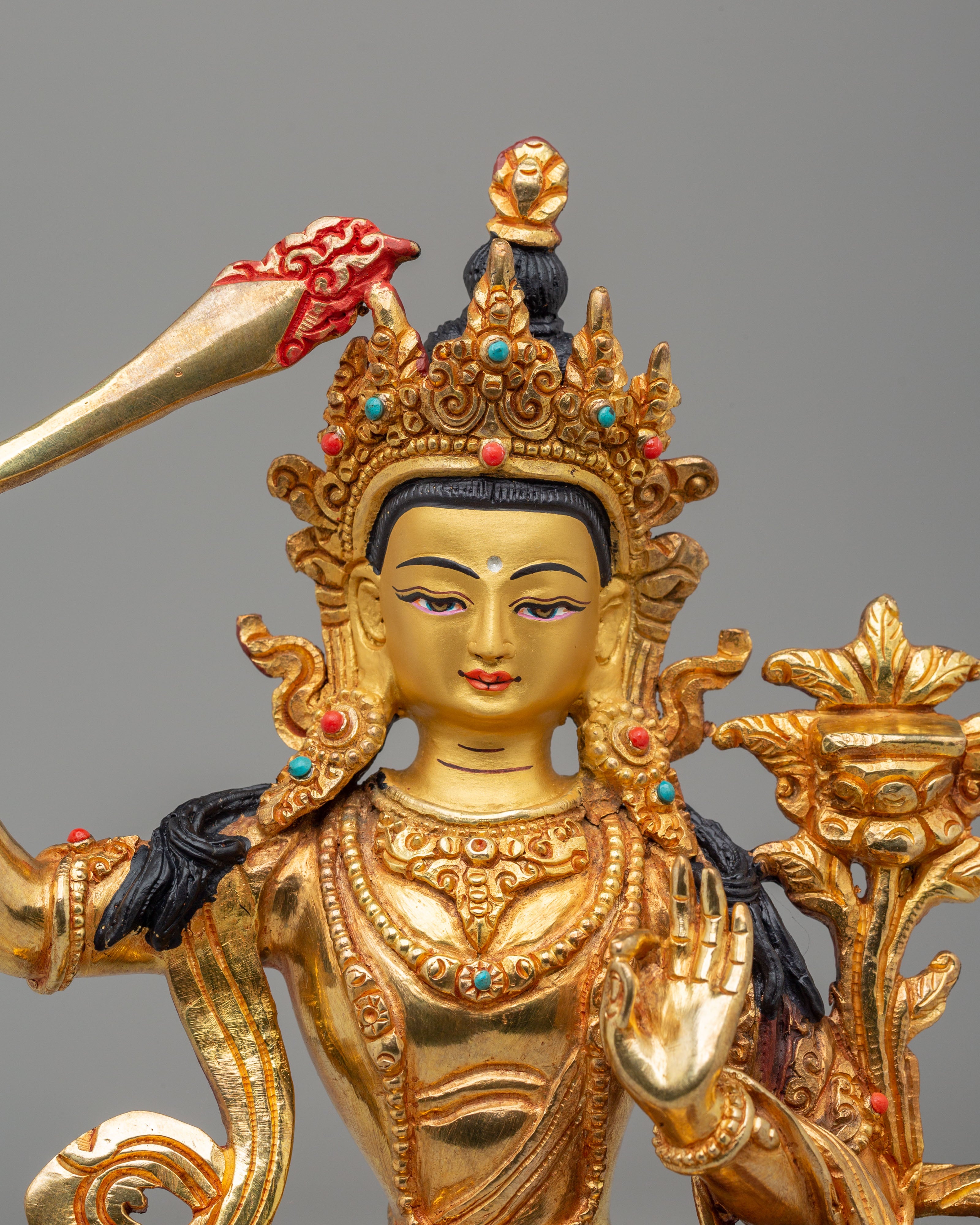 Buddhist Altar Manjushri Statue | Spiritual Home Decor