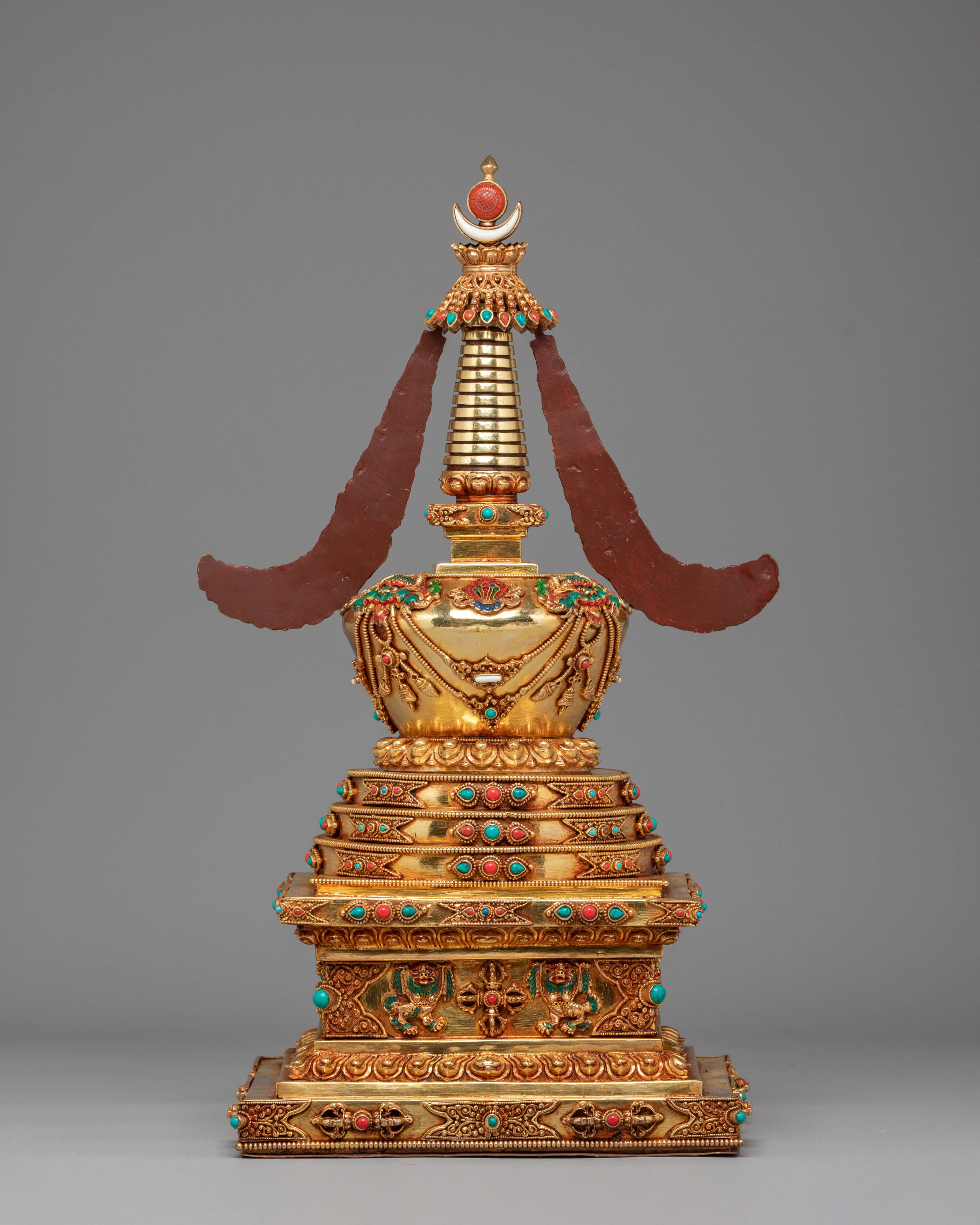 Handcrafted Tibetan Stupa for Ceremonies | Symbol of Enlightenment