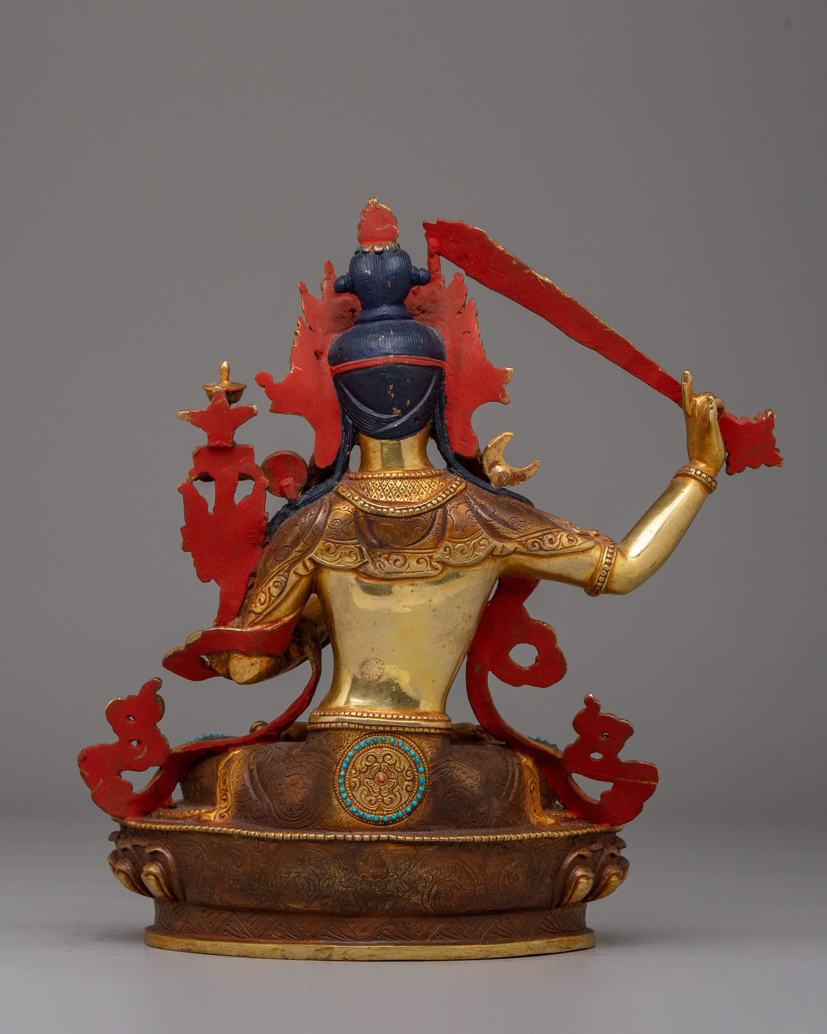 Handmade Manjushri Deity Statue | Bodhisattva of Wisdom