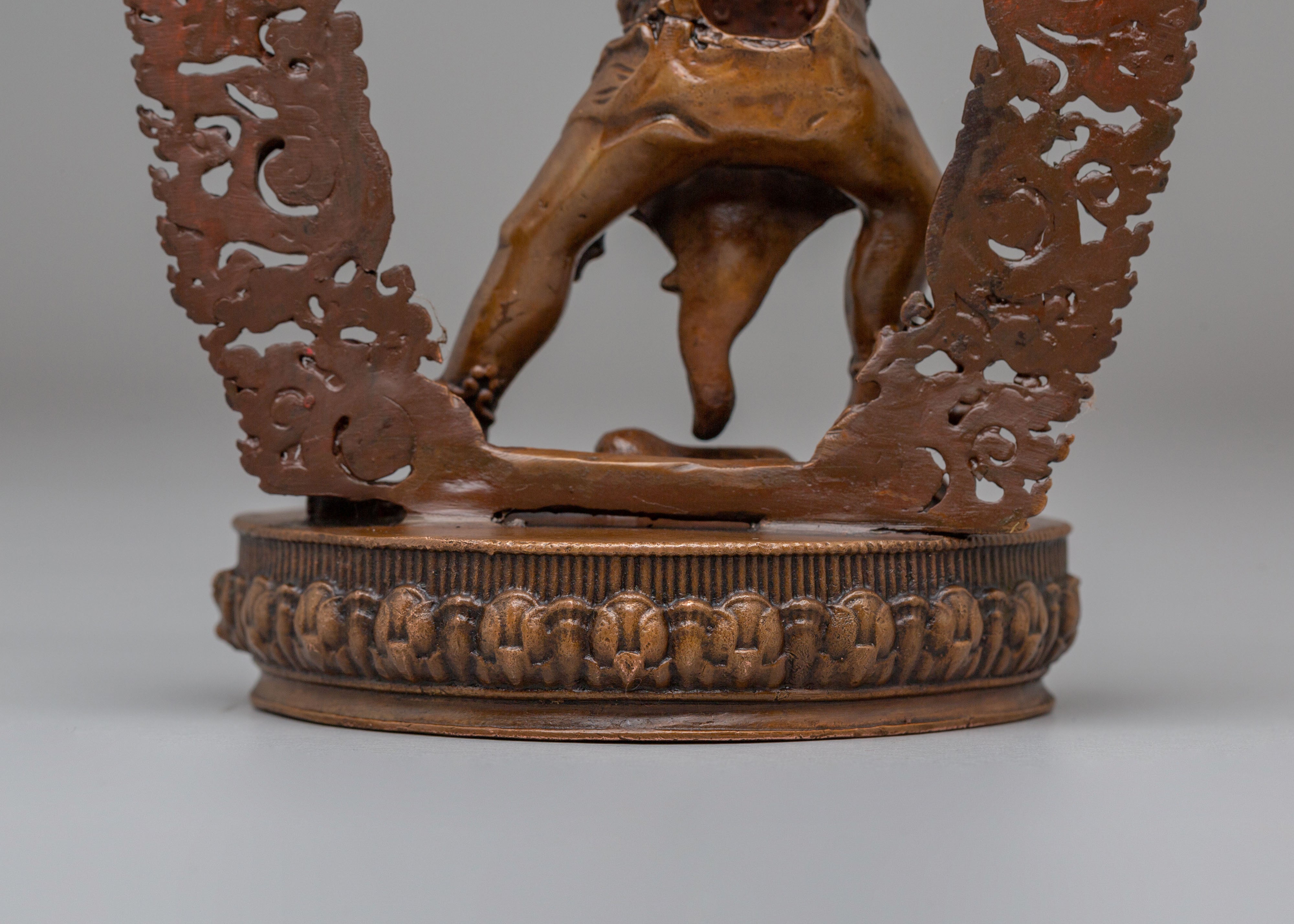 Handmade Ekajati Statue | Tibetan Protector Deity Figurine for Spiritual Protection